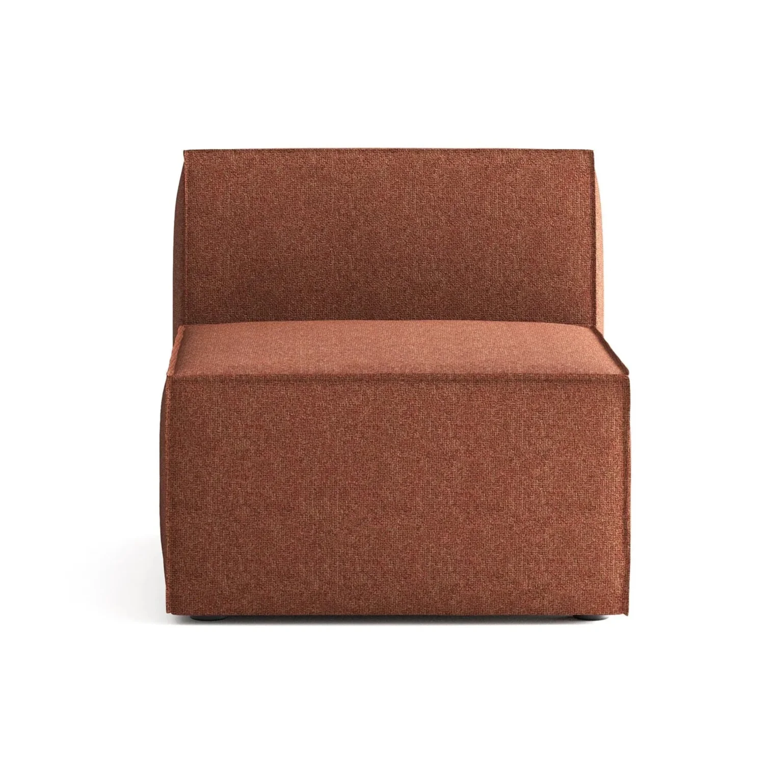 Sofa modułowa ANDO - moduł środkowy rdzawy