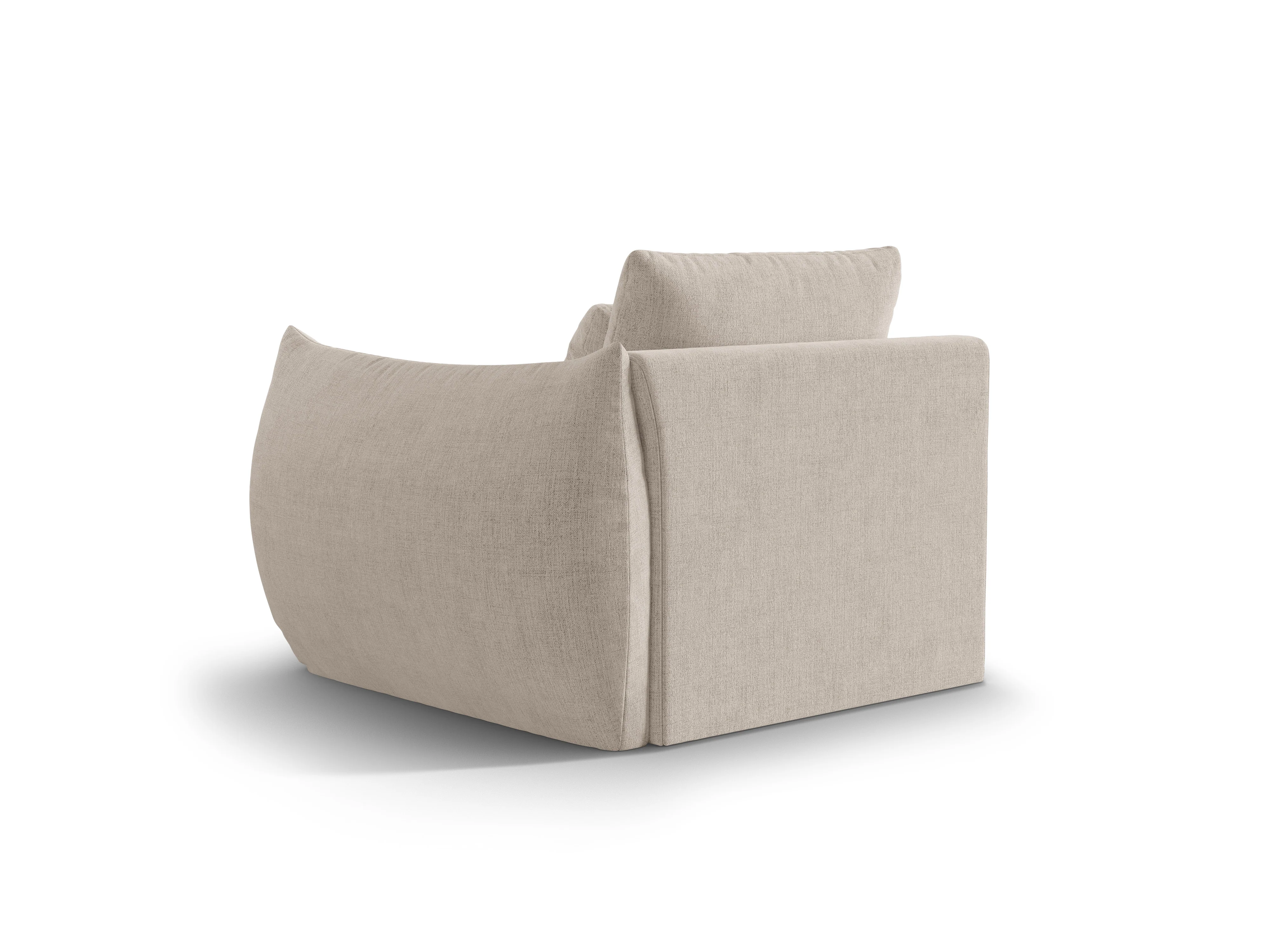 Sofa modułowa BLOOM - element prawostronny ciemnobeżowy szenil - Image 4