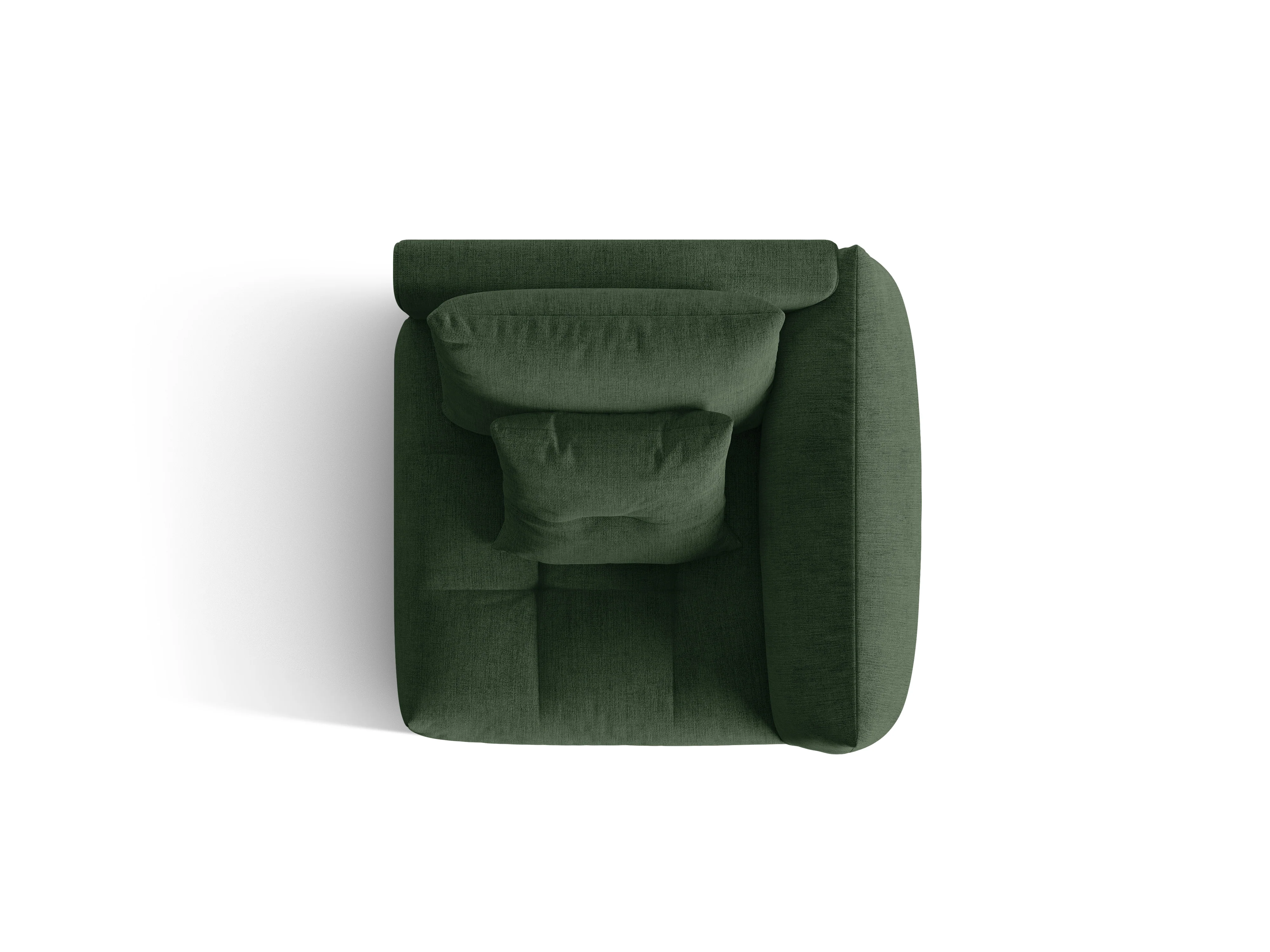 Sofa modułowa BLOOM - element prawostronny zielony szenil - Image 4