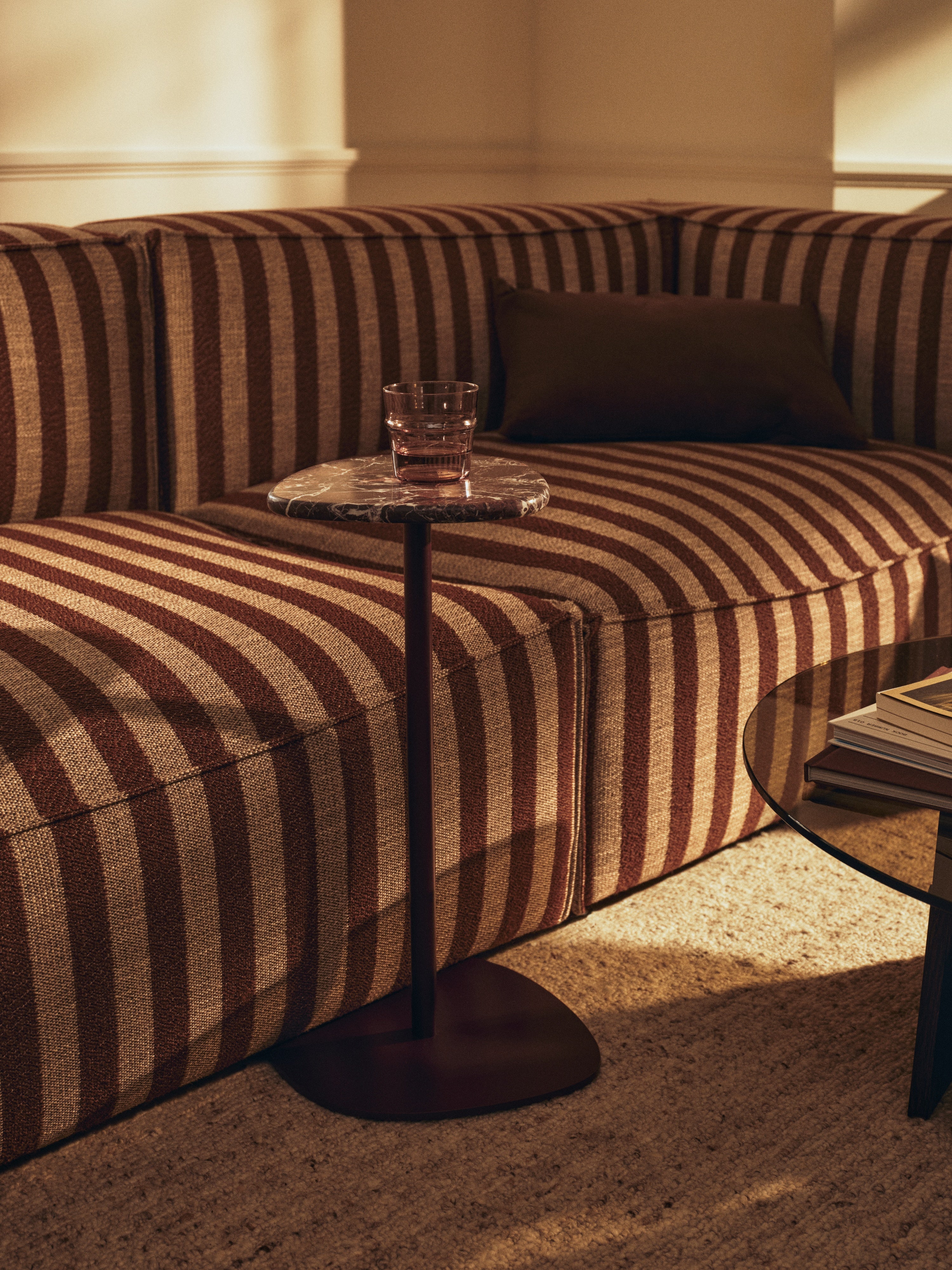 Sofa modułowa CATENA Louisiana - element końcowy prawostronny piaskowy ze złamanym białym - Image 2