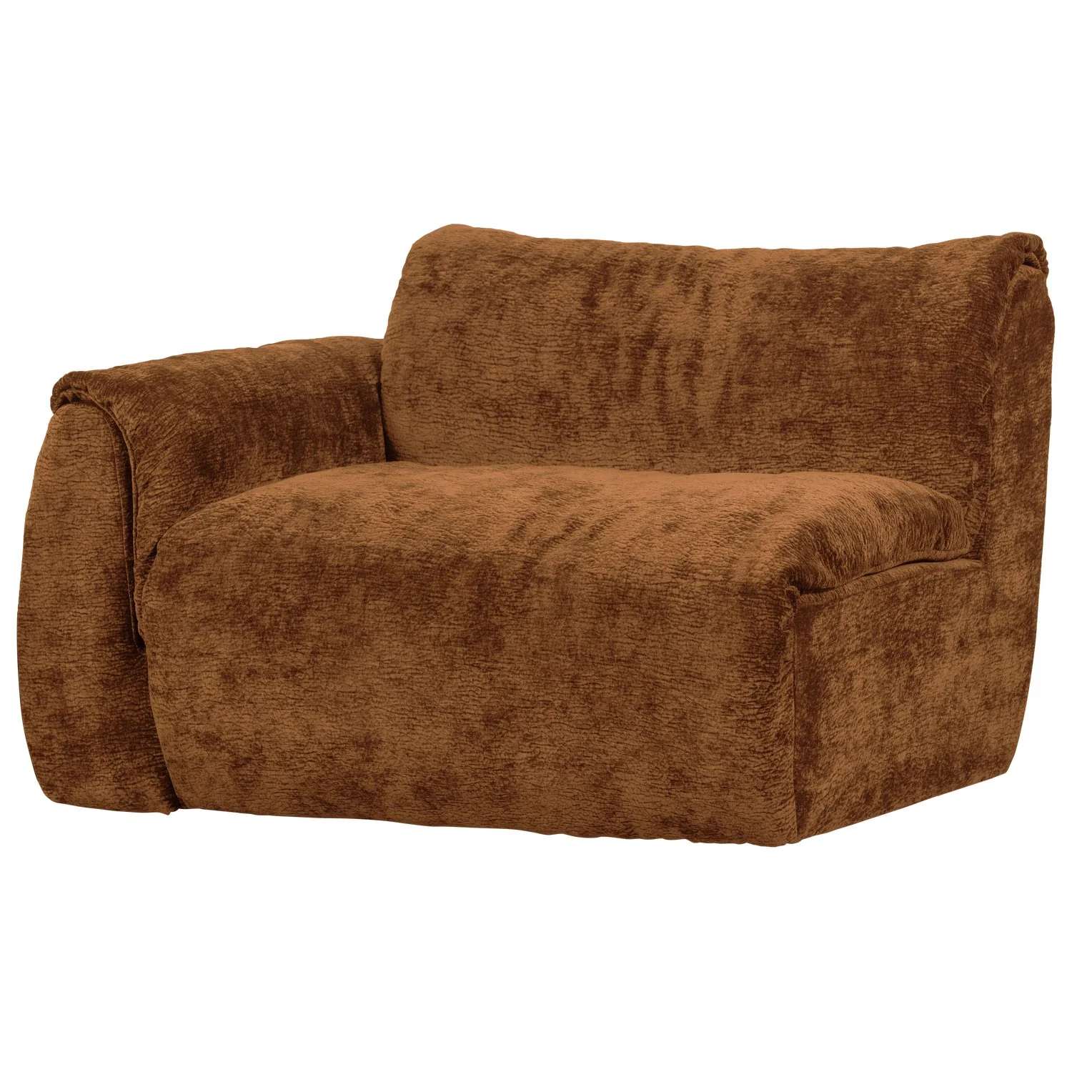Sofa modułowa BAGGY 3D - element lewostronny brązowy - Image 3