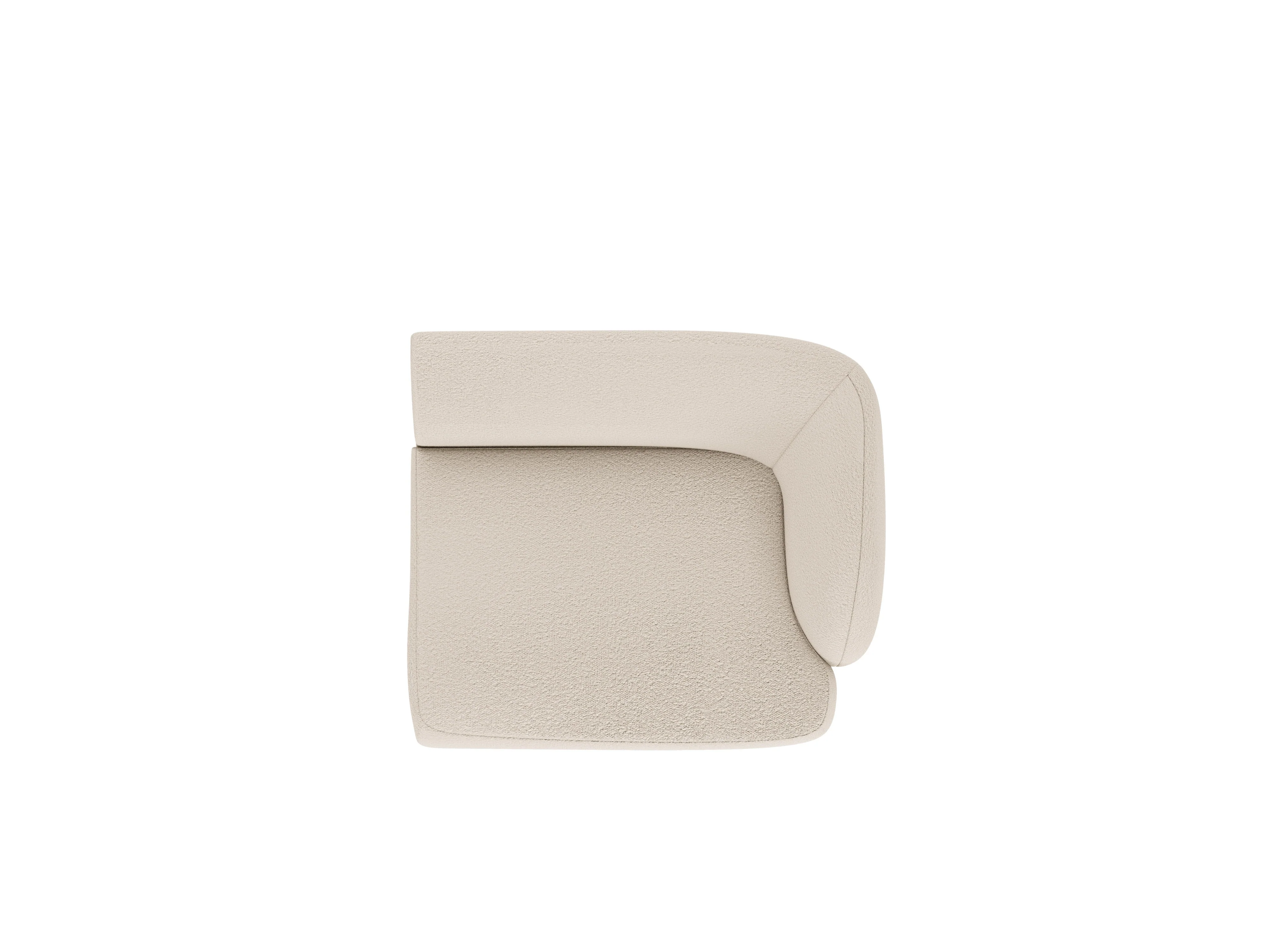 Sofa modułowa MILEY - moduł prawostronny beżowy boucle - Image 4
