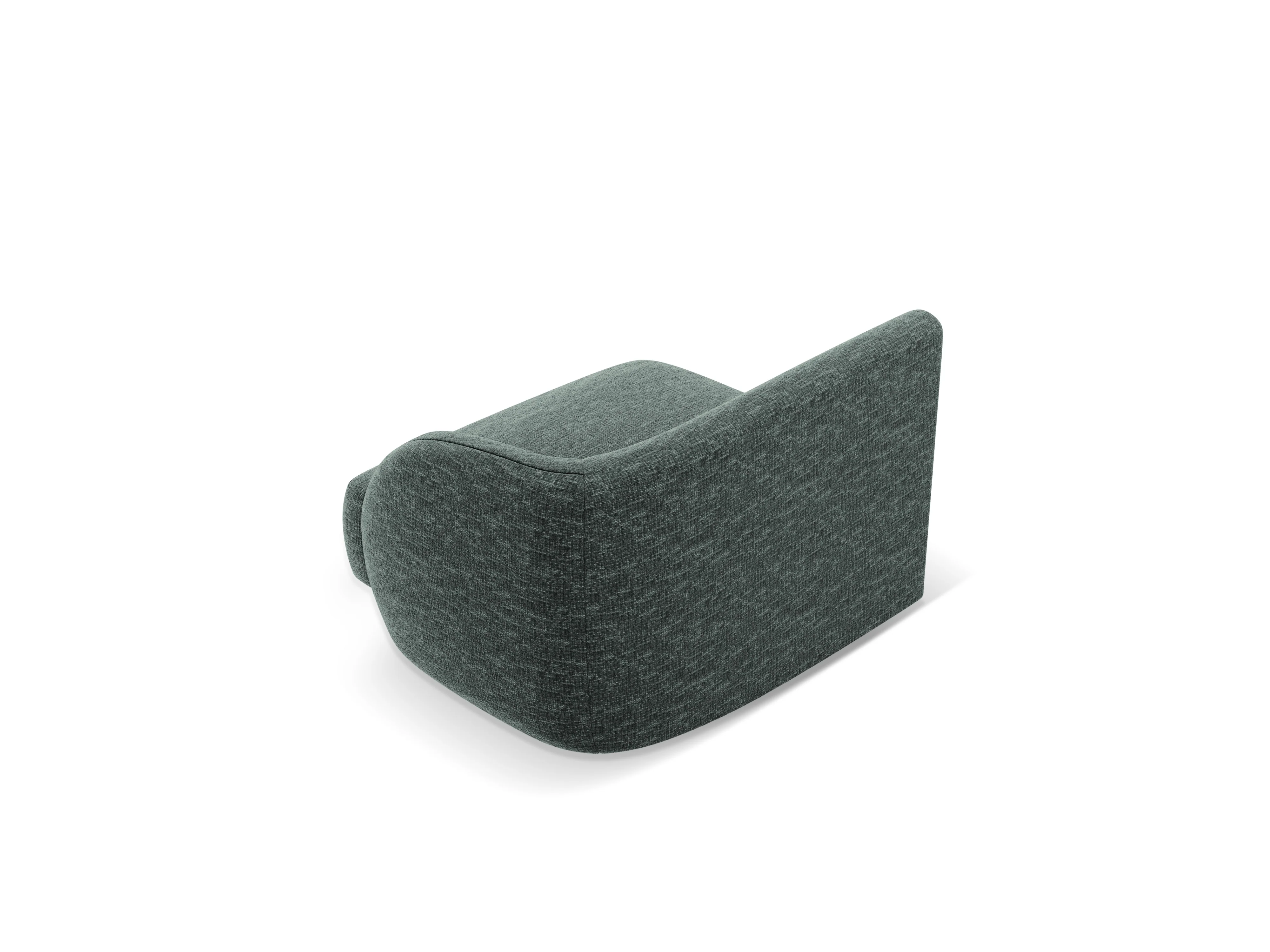 Sofa modułowa MILEY - moduł prawostronny petrol szenil jedwabisty - Image 4