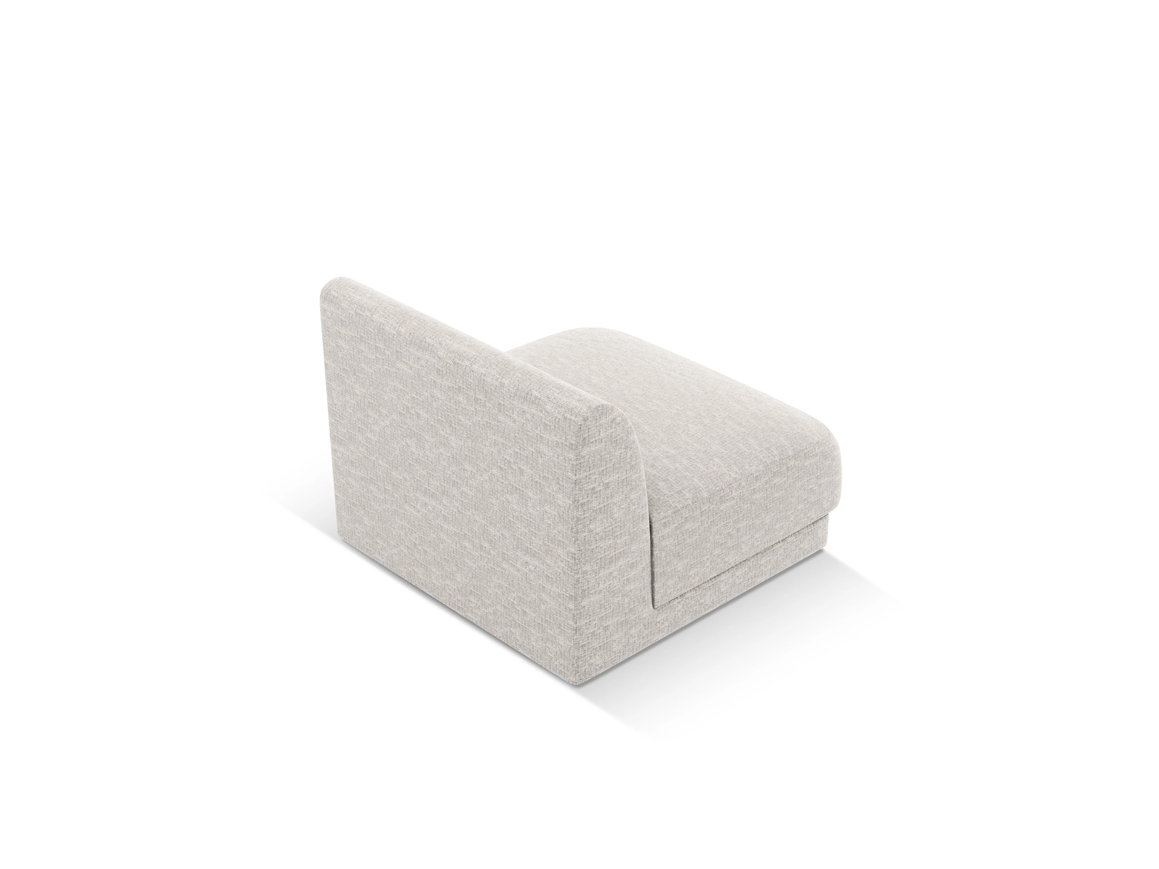 Fotel / moduł MILEY jasnoszary szenil jedwabisty - Image 4