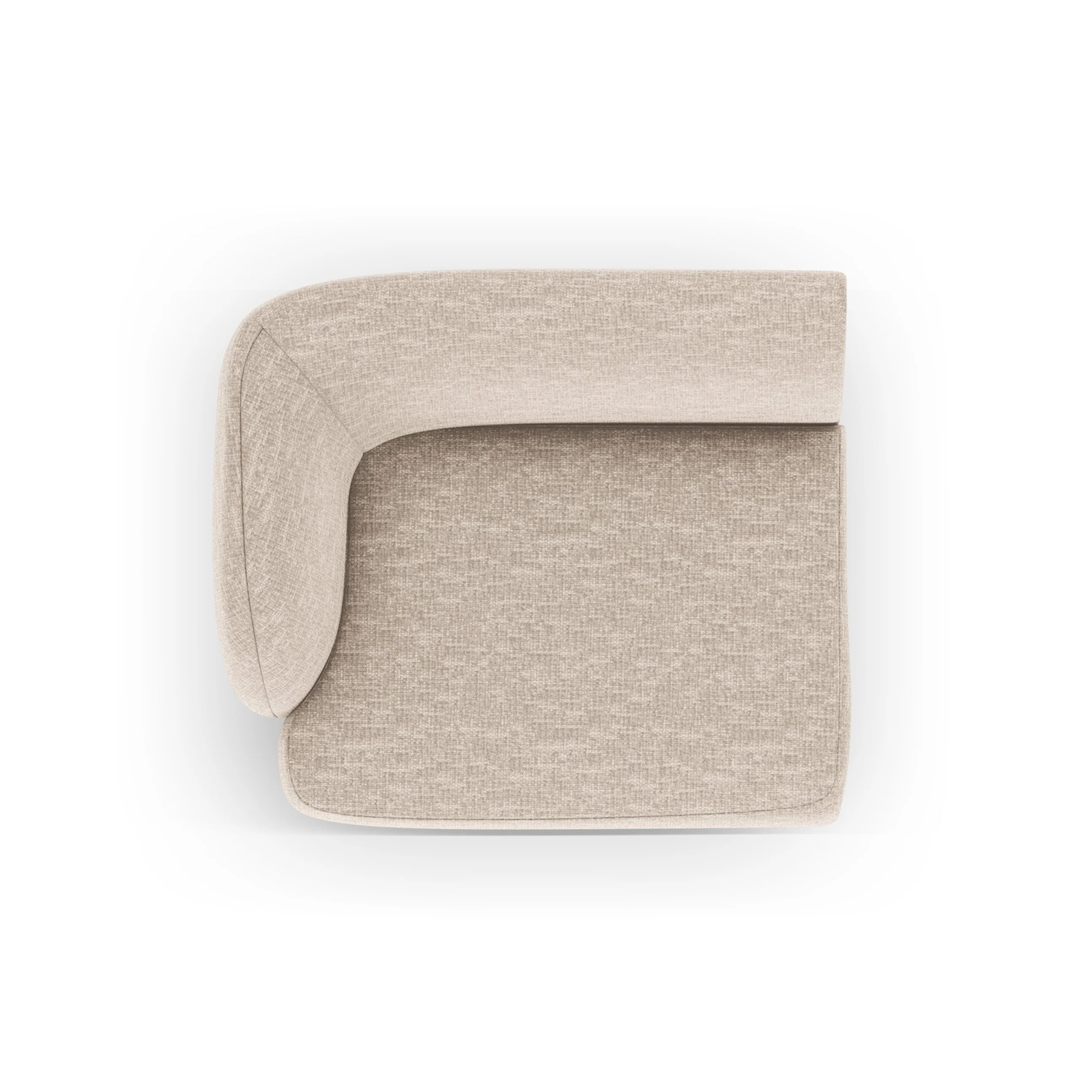 Sofa modułowa - moduł lewostronny MILEY beżowy szenil - Image 2