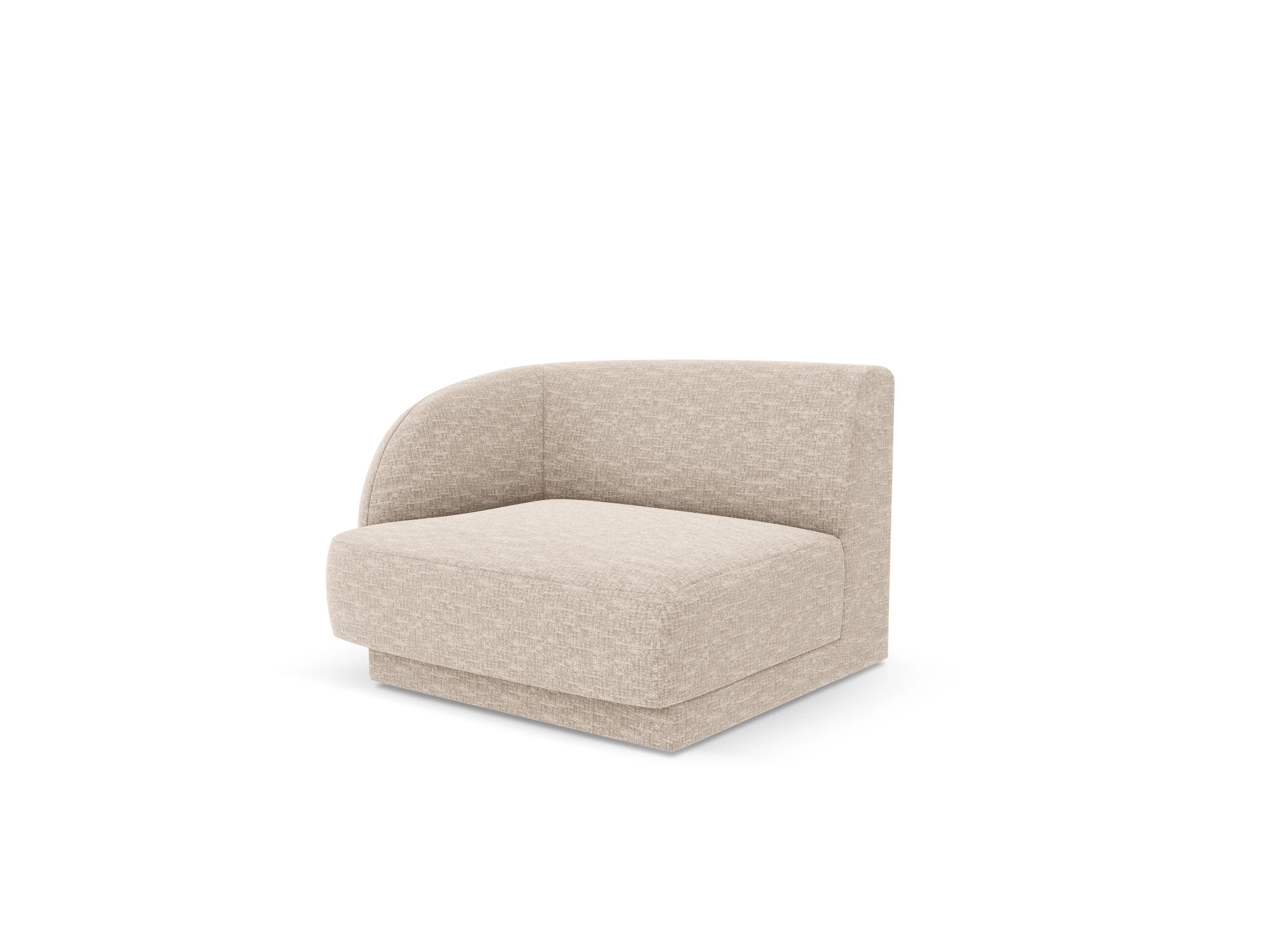Sofa modułowa - moduł lewostronny MILEY beżowy szenil - Image 4