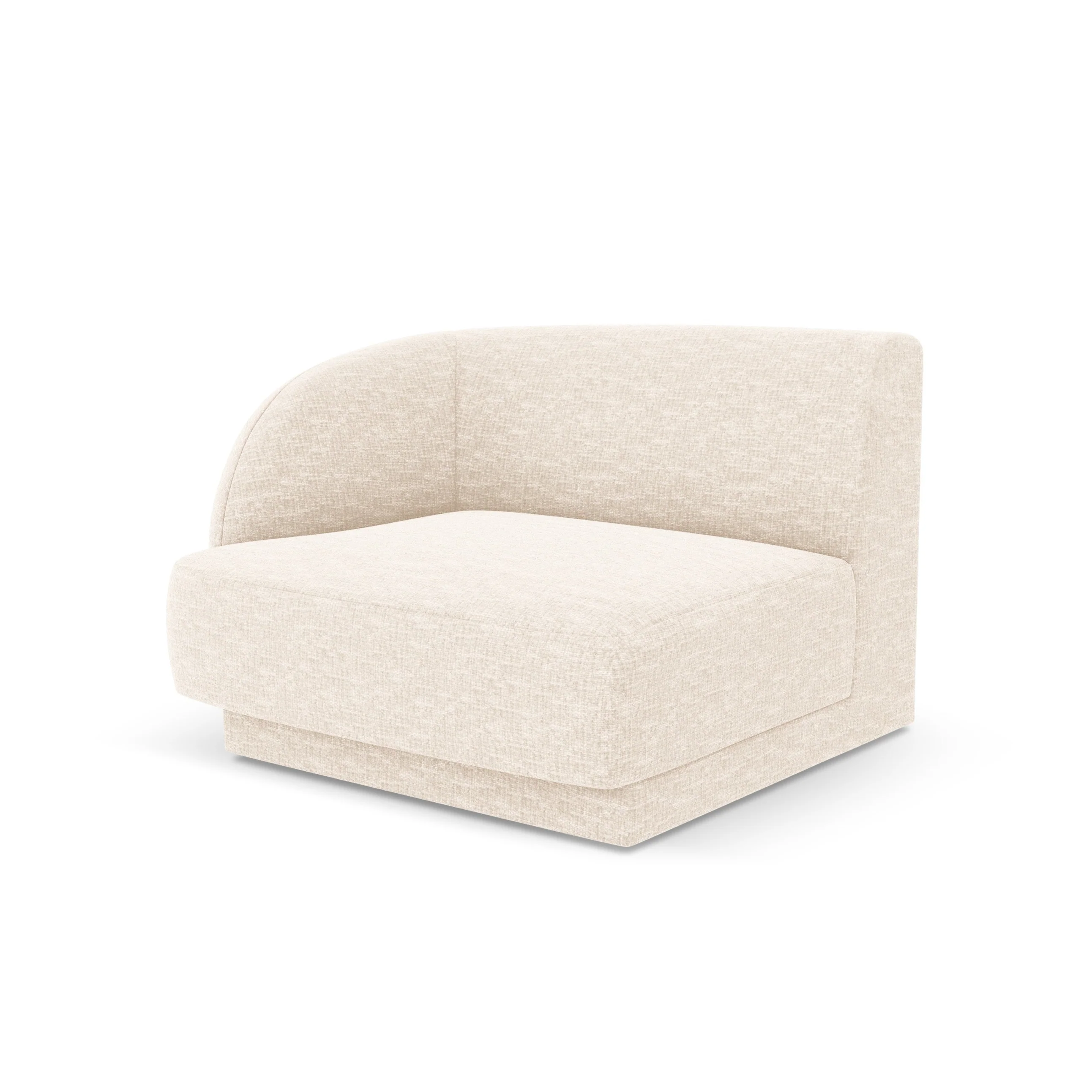 Sofa modułowa - moduł lewostronny MILEY kość słoniowa szenil - Image 2
