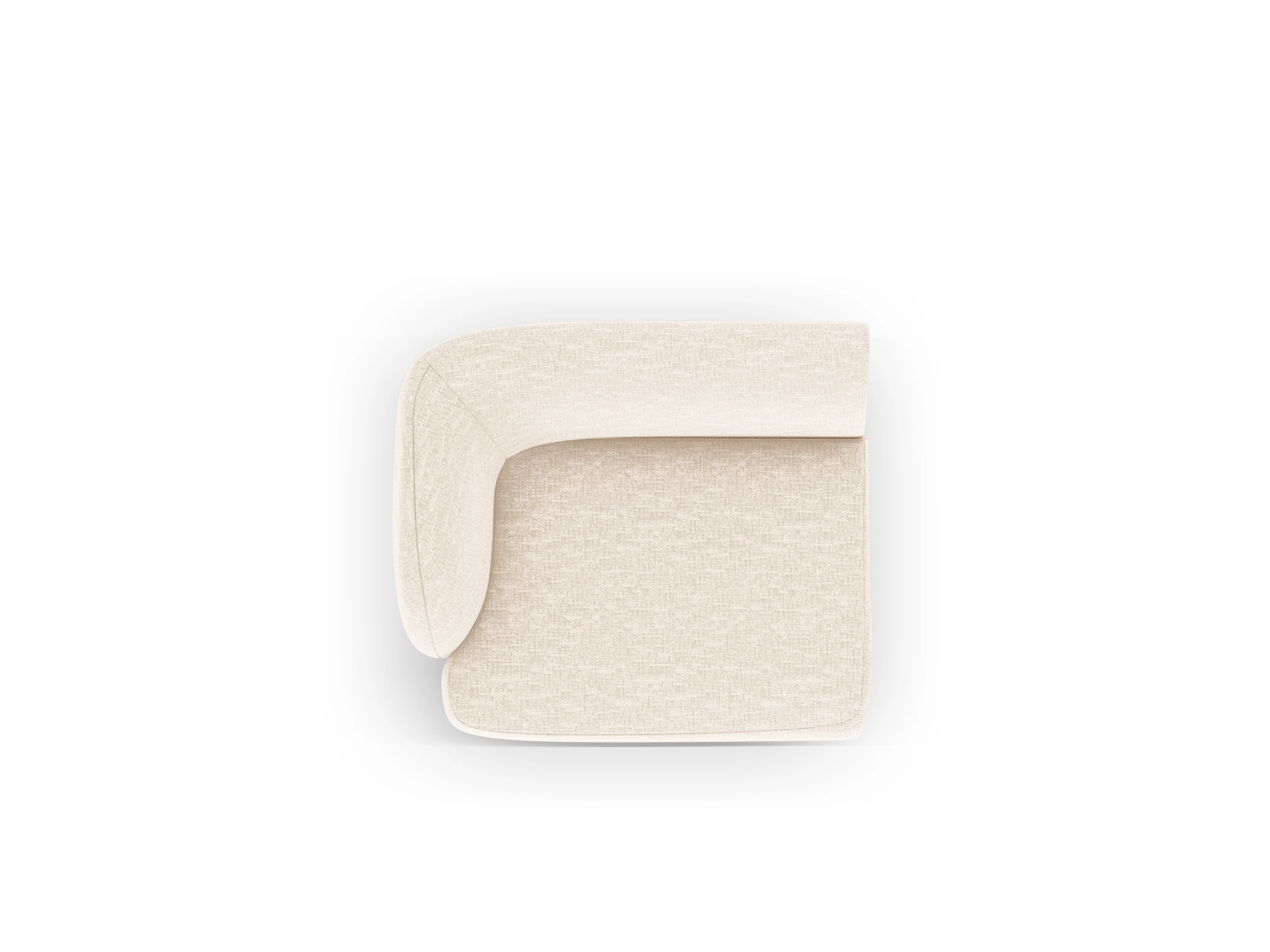 Sofa modułowa - moduł lewostronny MILEY kość słoniowa szenil - Image 3