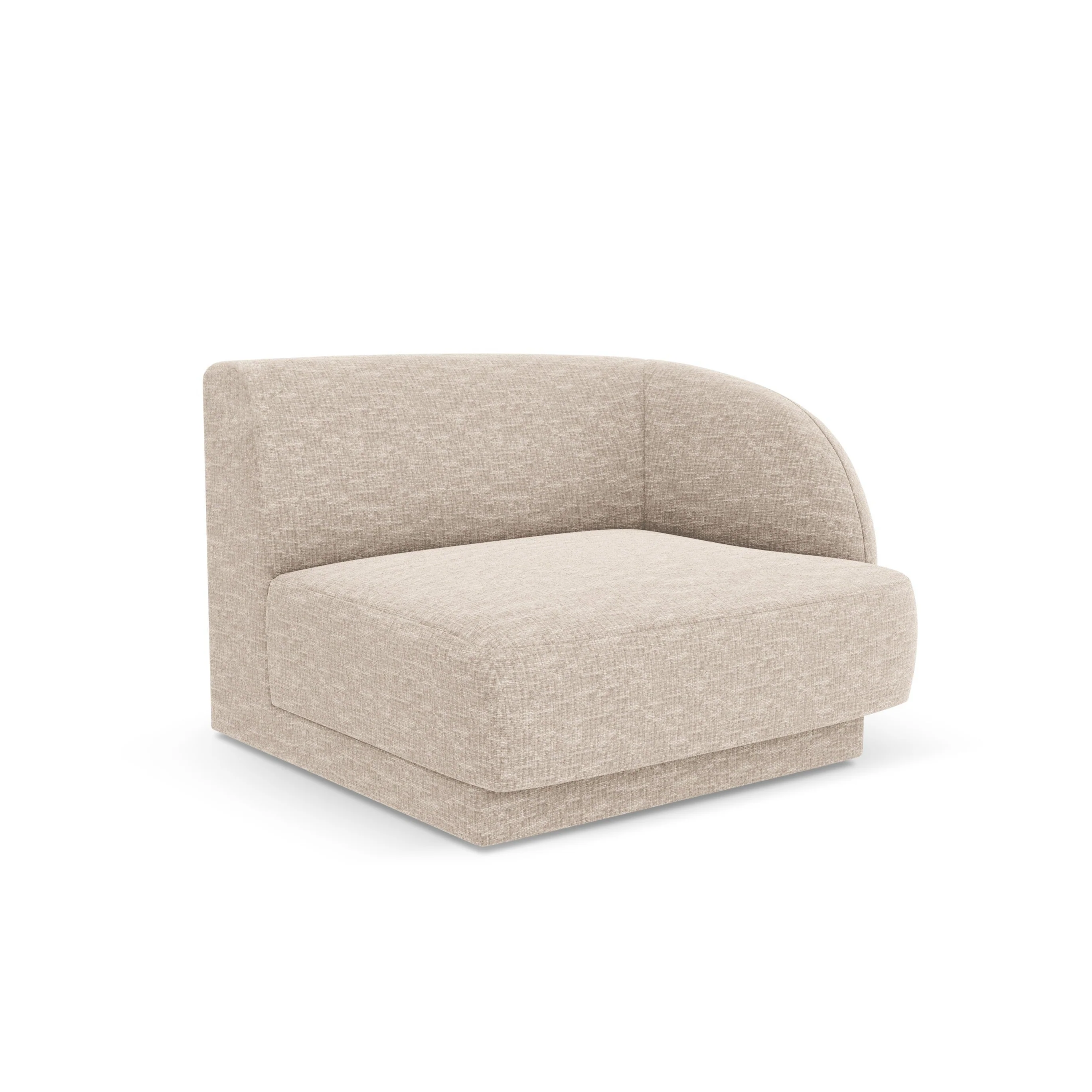 Sofa modułowa - moduł prawostronny MILEY beżowy szenil - Image 2