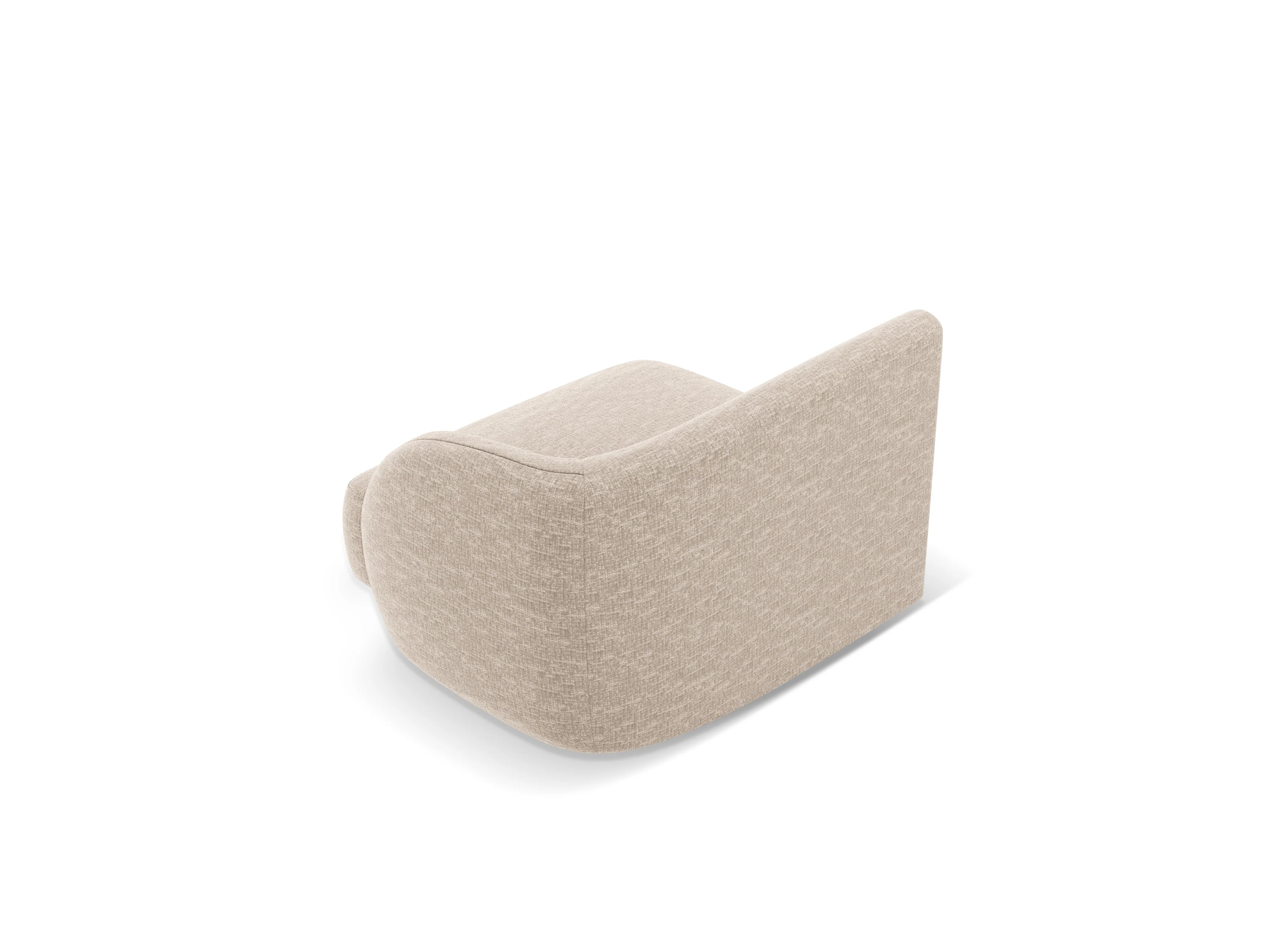 Sofa modułowa - moduł prawostronny MILEY beżowy szenil - Image 4
