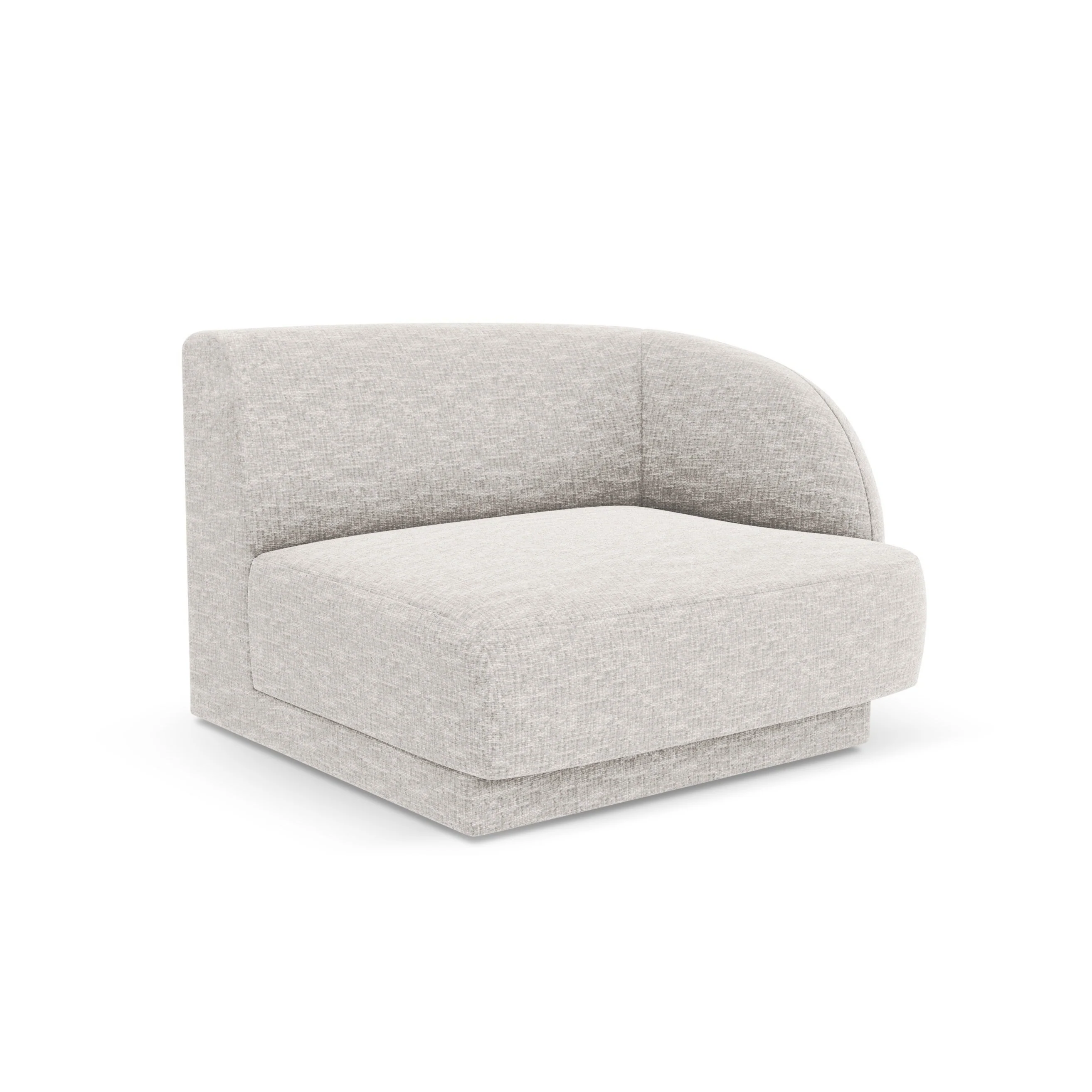 Sofa modułowa - moduł prawostronny MILEY szary szenil - Image 2