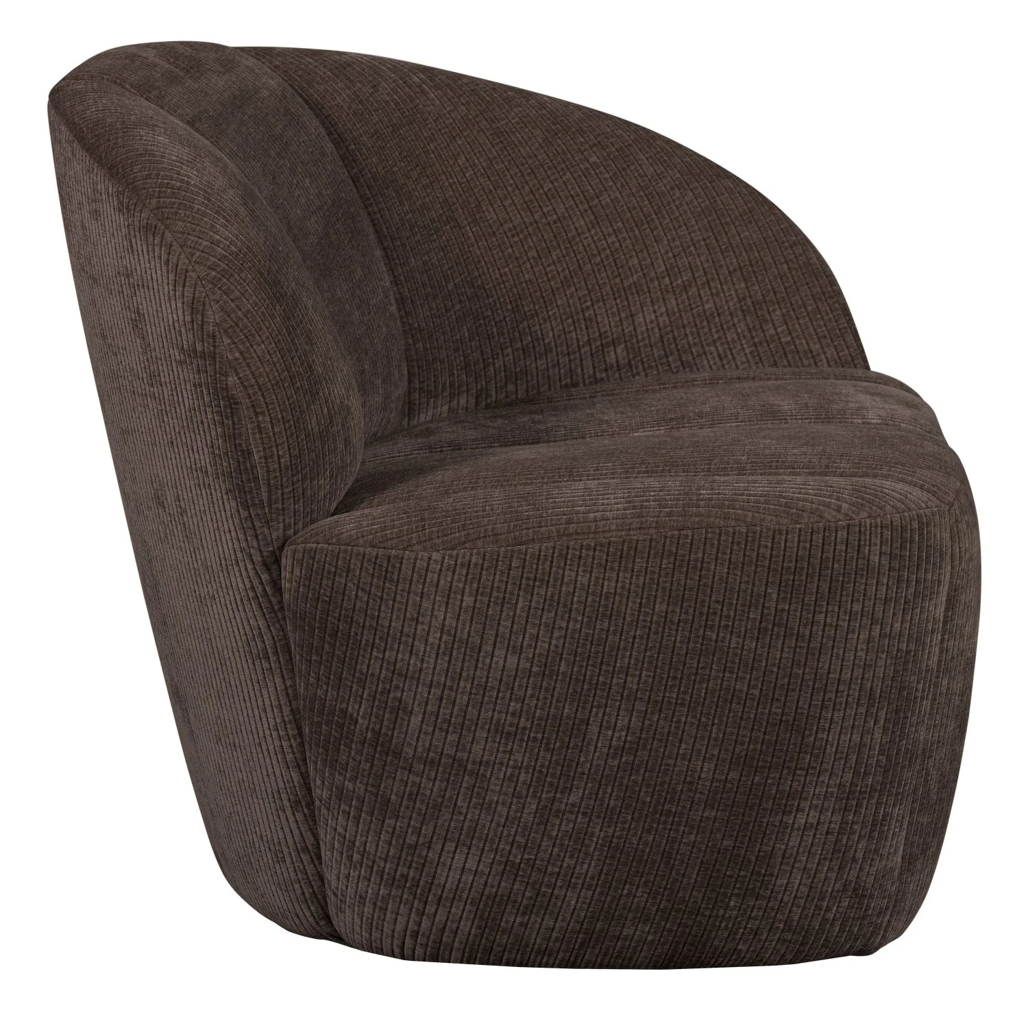 Sofa prawostronna 2-osobowa MOJO ciemnobrązowy sztruks - Image 4