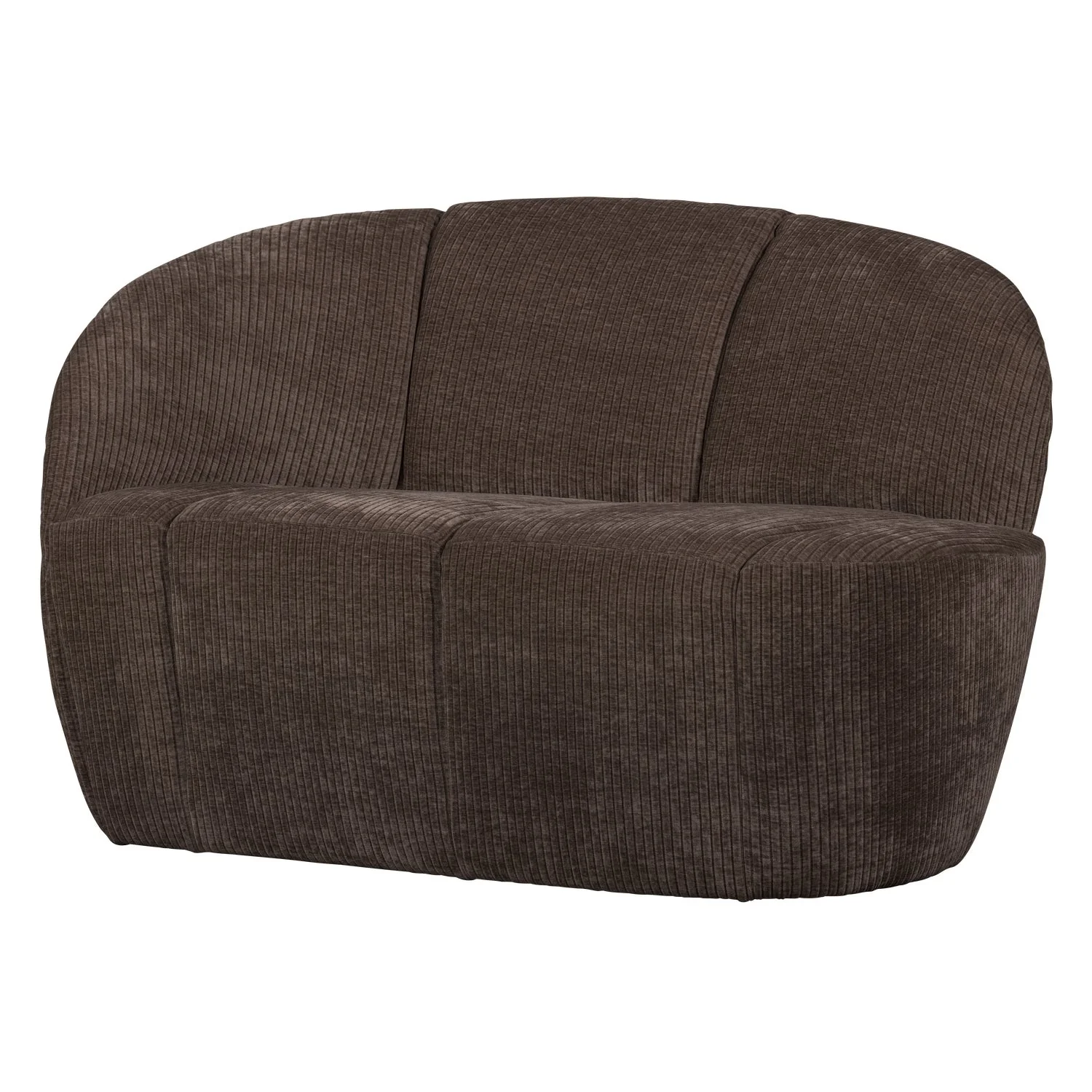 Sofa lewostronna 2-osobowa MOJO ciemnobrązowy sztruks - Image 3