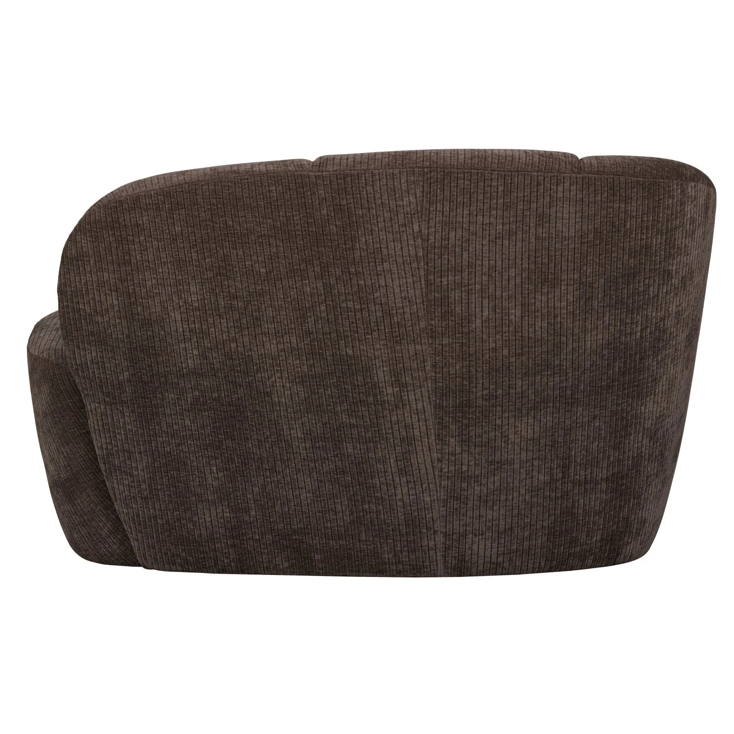Sofa lewostronna 2-osobowa MOJO ciemnobrązowy sztruks - Image 5