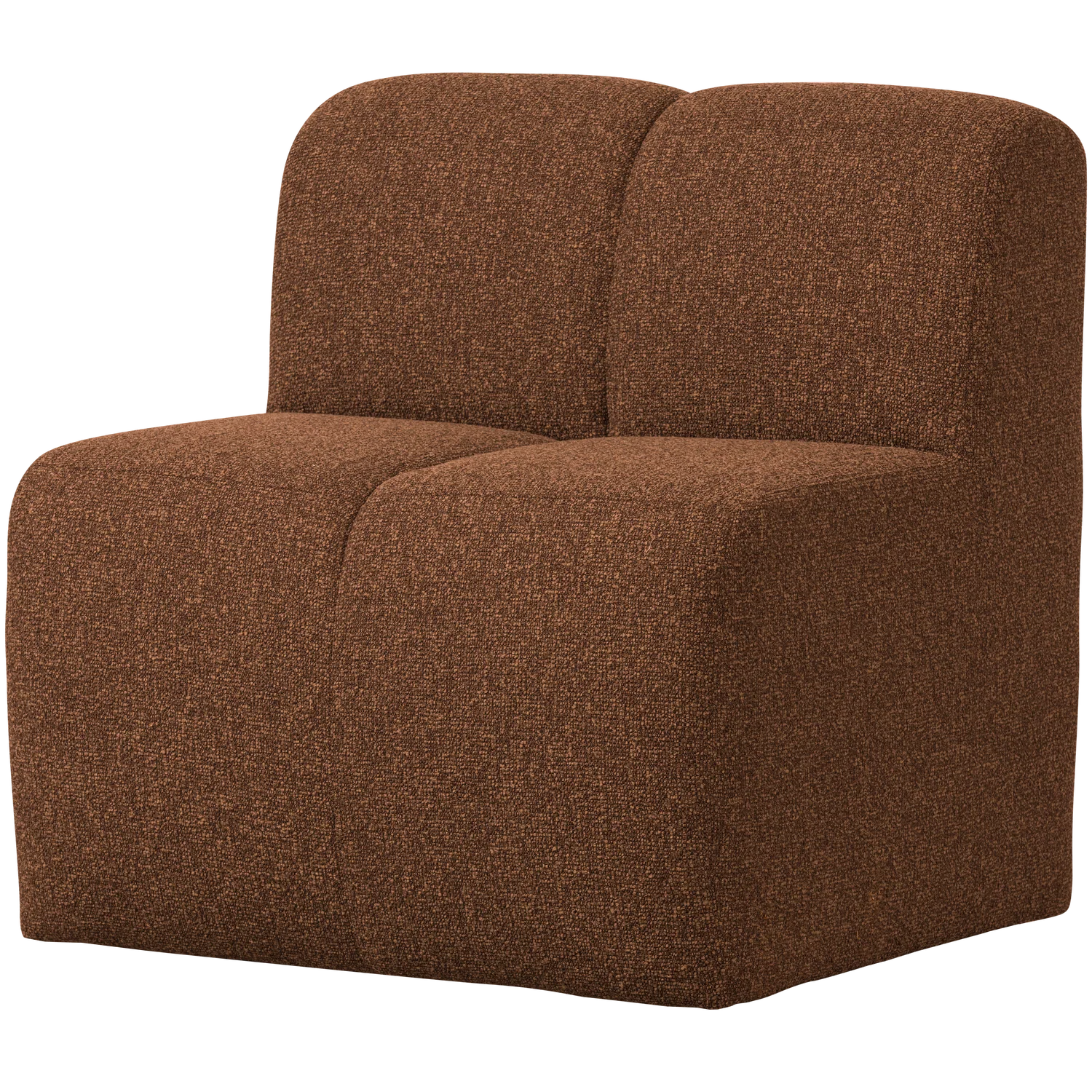 Fotel / moduł MOJO BENCH rdzawy brązowy melanż boucle - Image 5