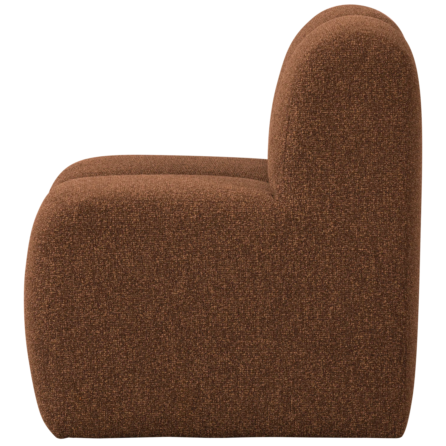 Fotel / moduł MOJO BENCH rdzawy brązowy melanż boucle - Image 6