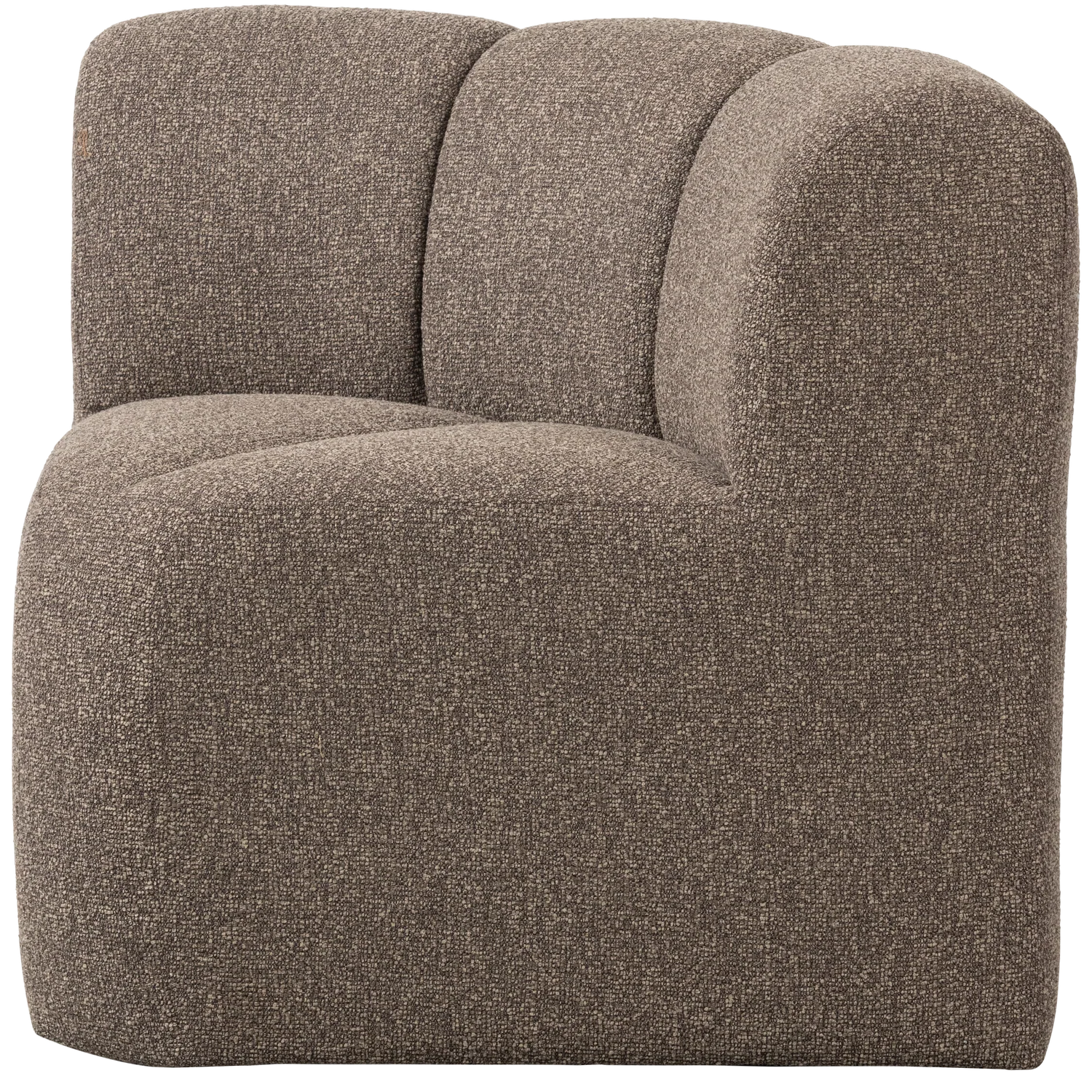 Sofa modułowa MOJO BENCH - element narożny brązowy melanż boucle - Image 4