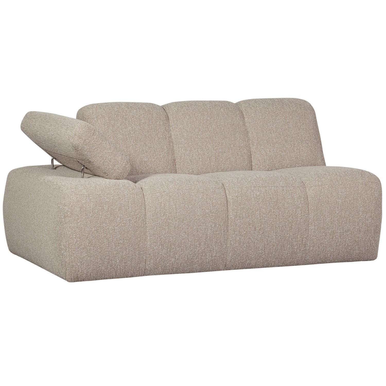 Sofa modułowa MOJO - element 1,5-osobowy lewostronny beżowy melanż bouclé - Image 9