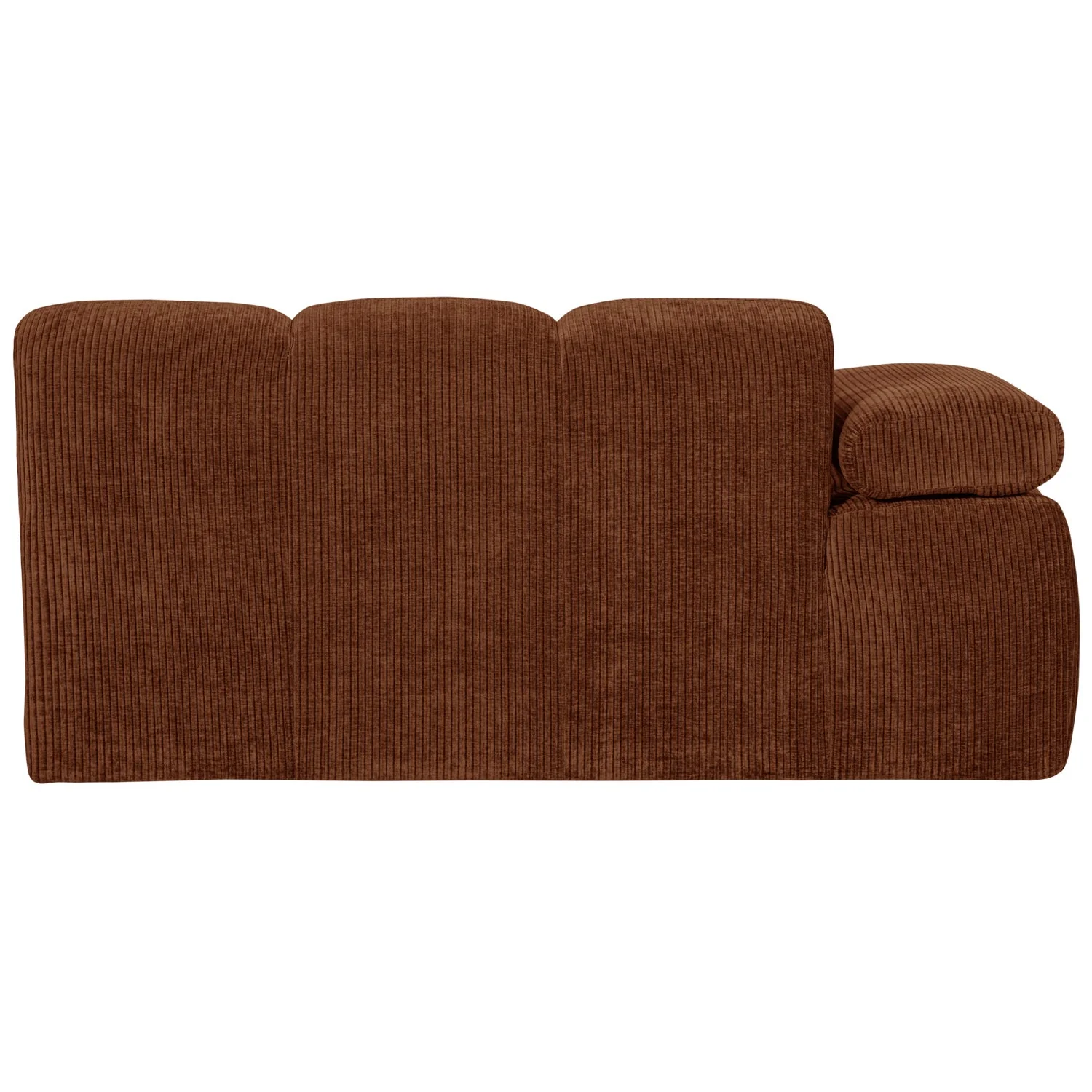 Sofa modułowa MOJO - element 1,5-osobowy lewostronny rdzawy brązowy sztruks - Image 4
