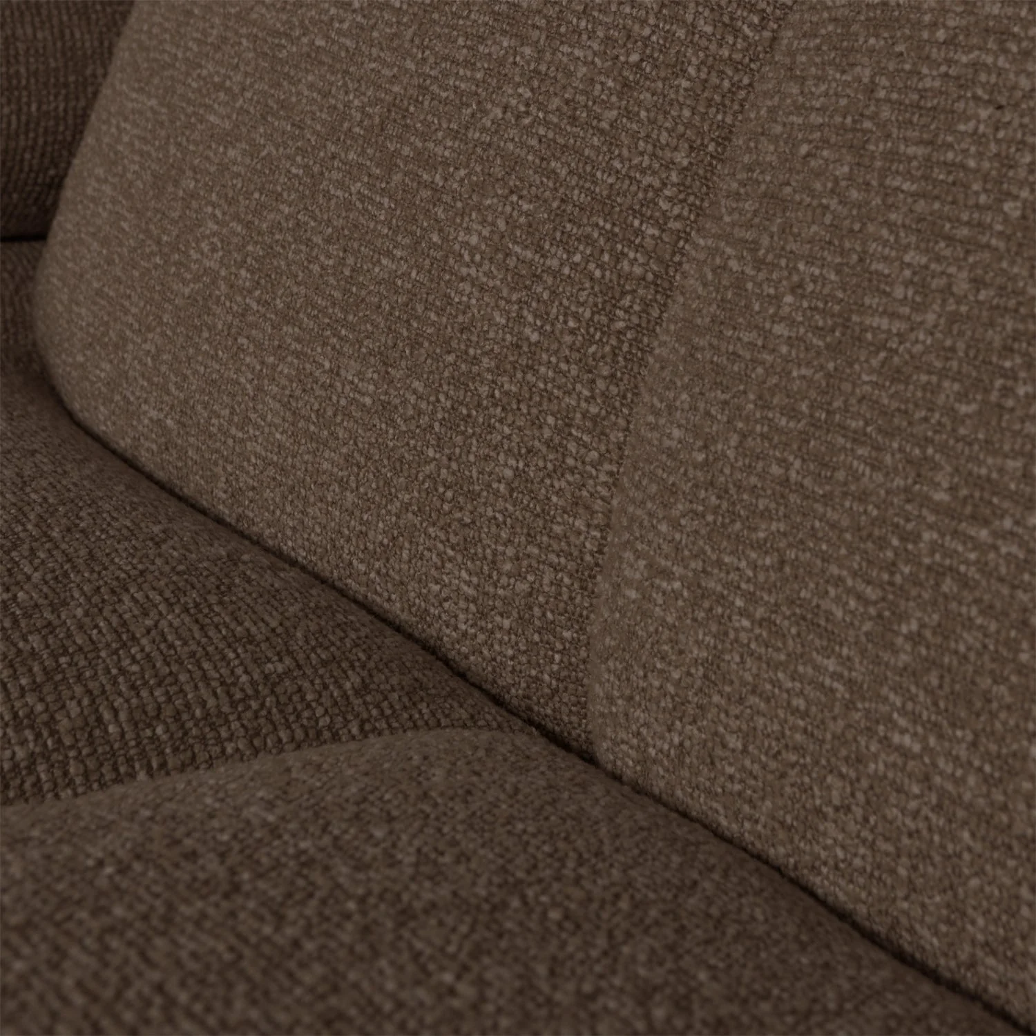 Sofa modułowa MOJO - element 1,5-osobowy lewostronny ciemnobrązowy bouclé - Image 3