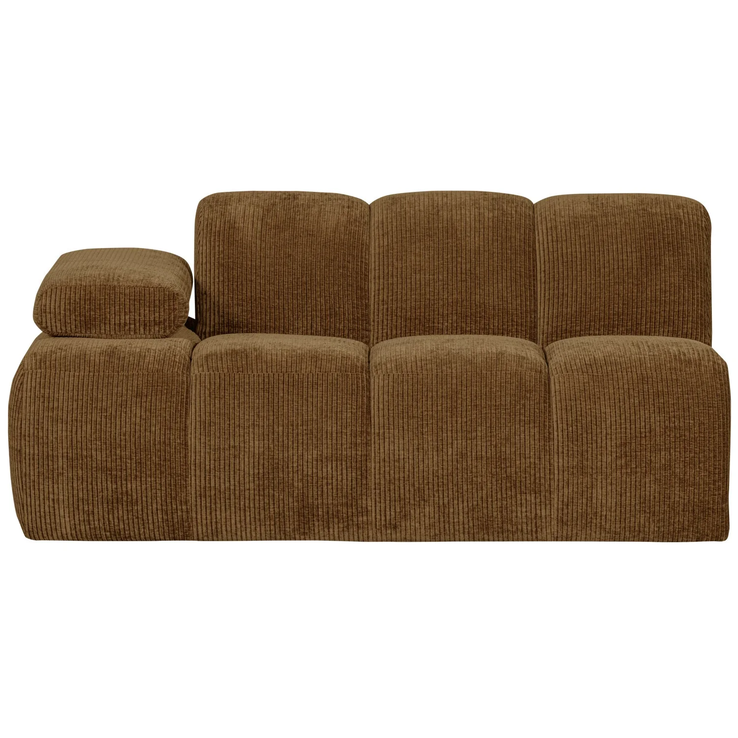 Sofa modułowa MOJO - element 1,5-osobowy lewostronny ciemny miodowy sztruks - Image 5