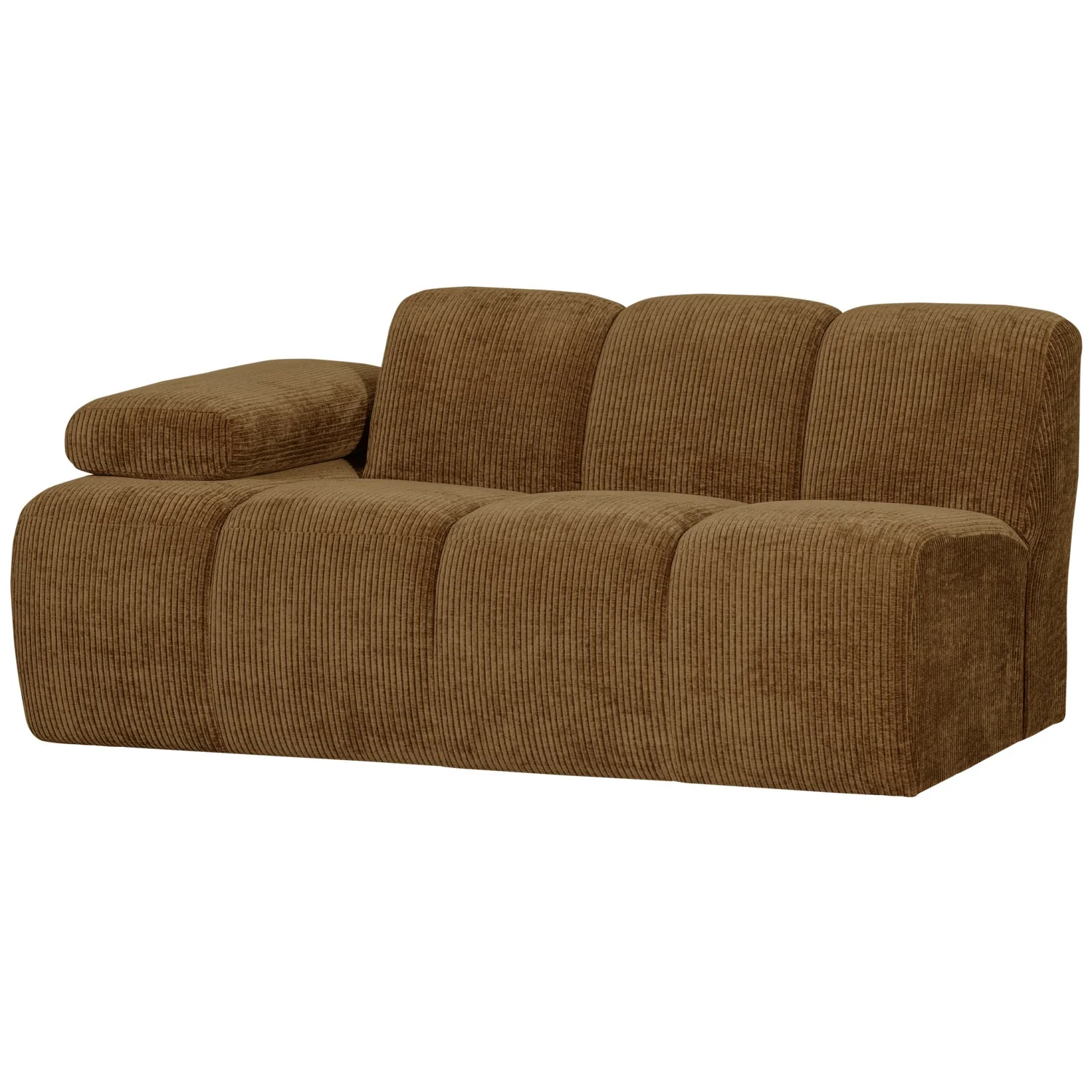 Sofa modułowa MOJO - element 1,5-osobowy lewostronny ciemny miodowy sztruks - Image 7