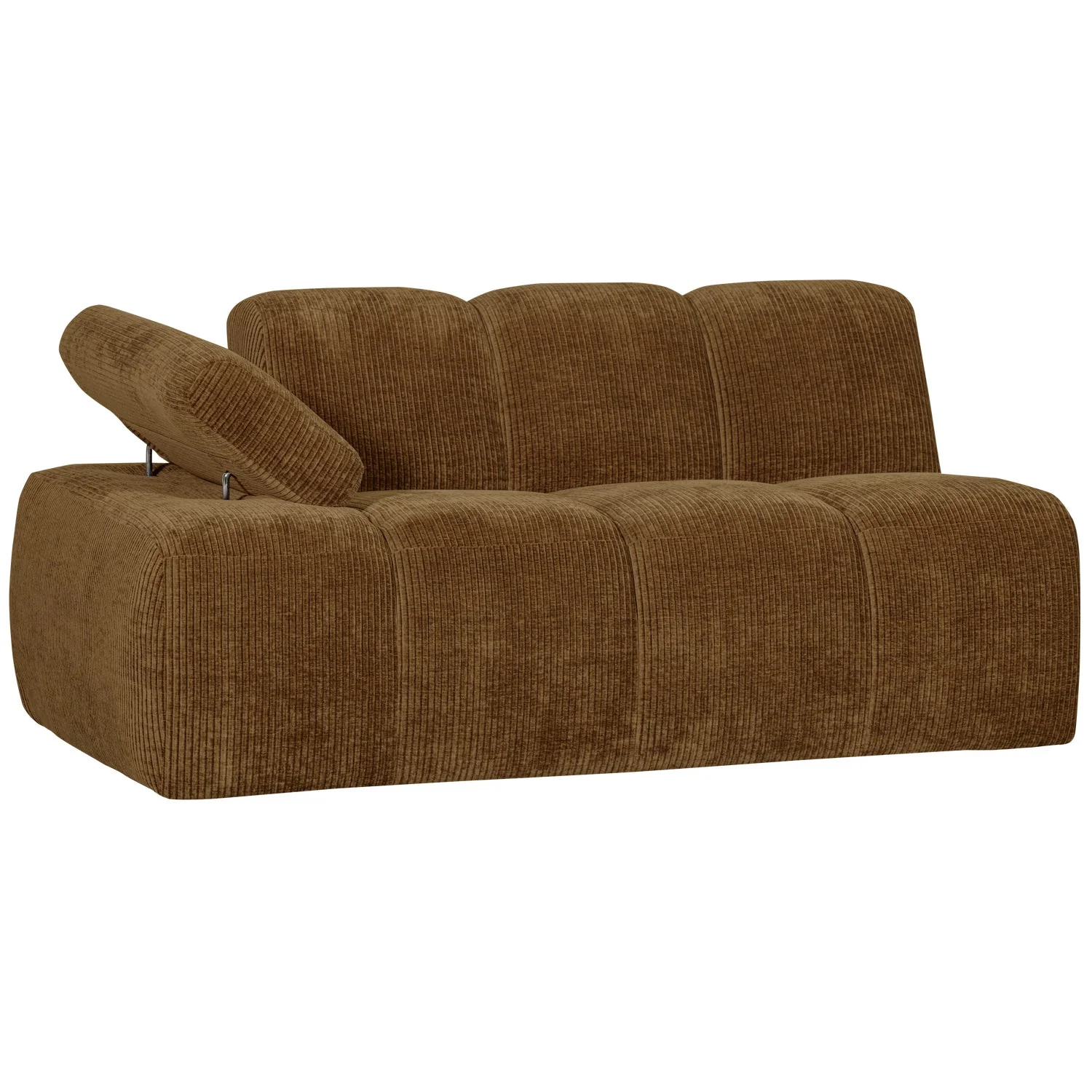 Sofa modułowa MOJO - element 1,5-osobowy lewostronny ciemny miodowy sztruks - Image 8