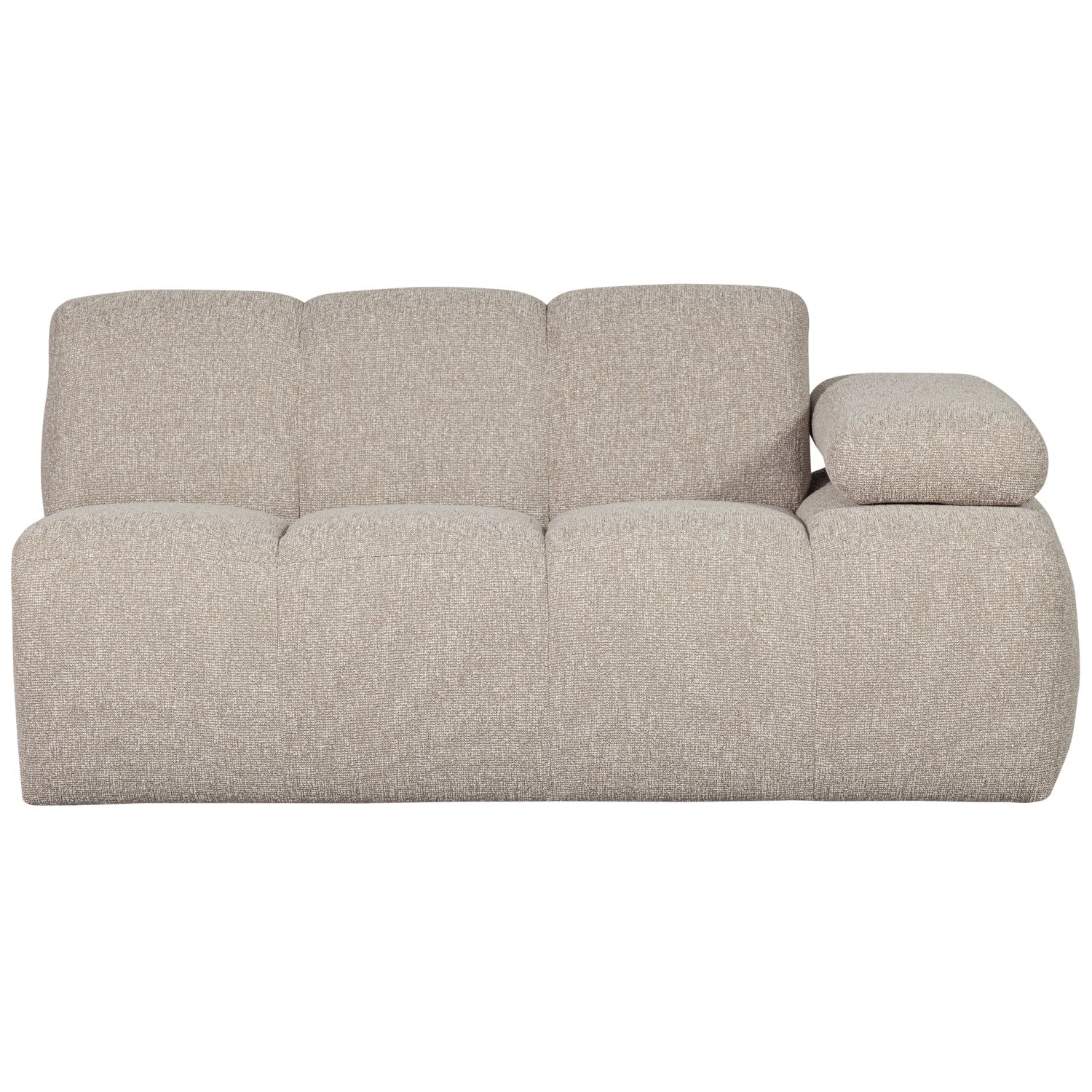 Sofa modułowa MOJO - element 1,5-osobowy prawostronny beżowy melanż bouclé - Image 5