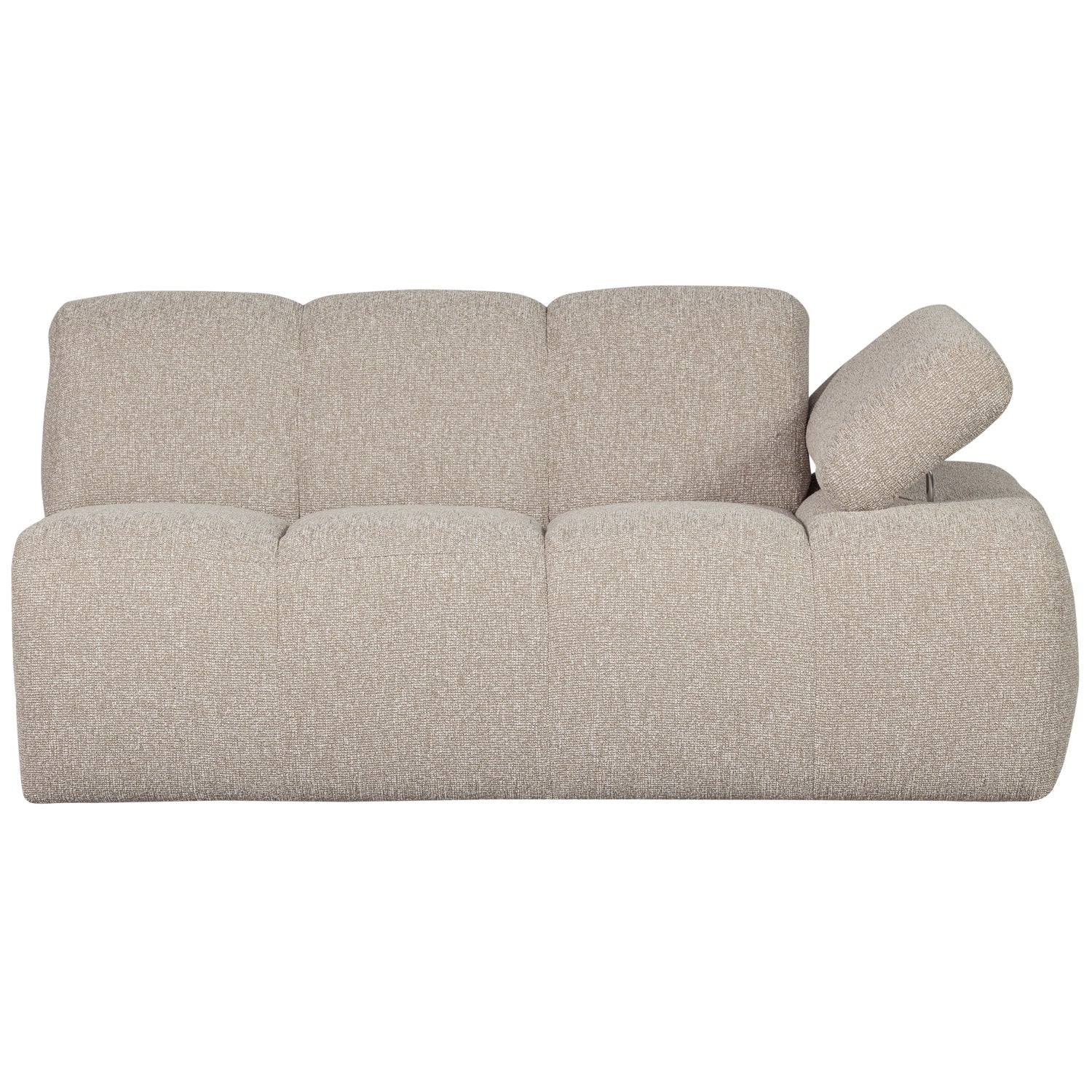 Sofa modułowa MOJO - element 1,5-osobowy prawostronny beżowy melanż bouclé - Image 6