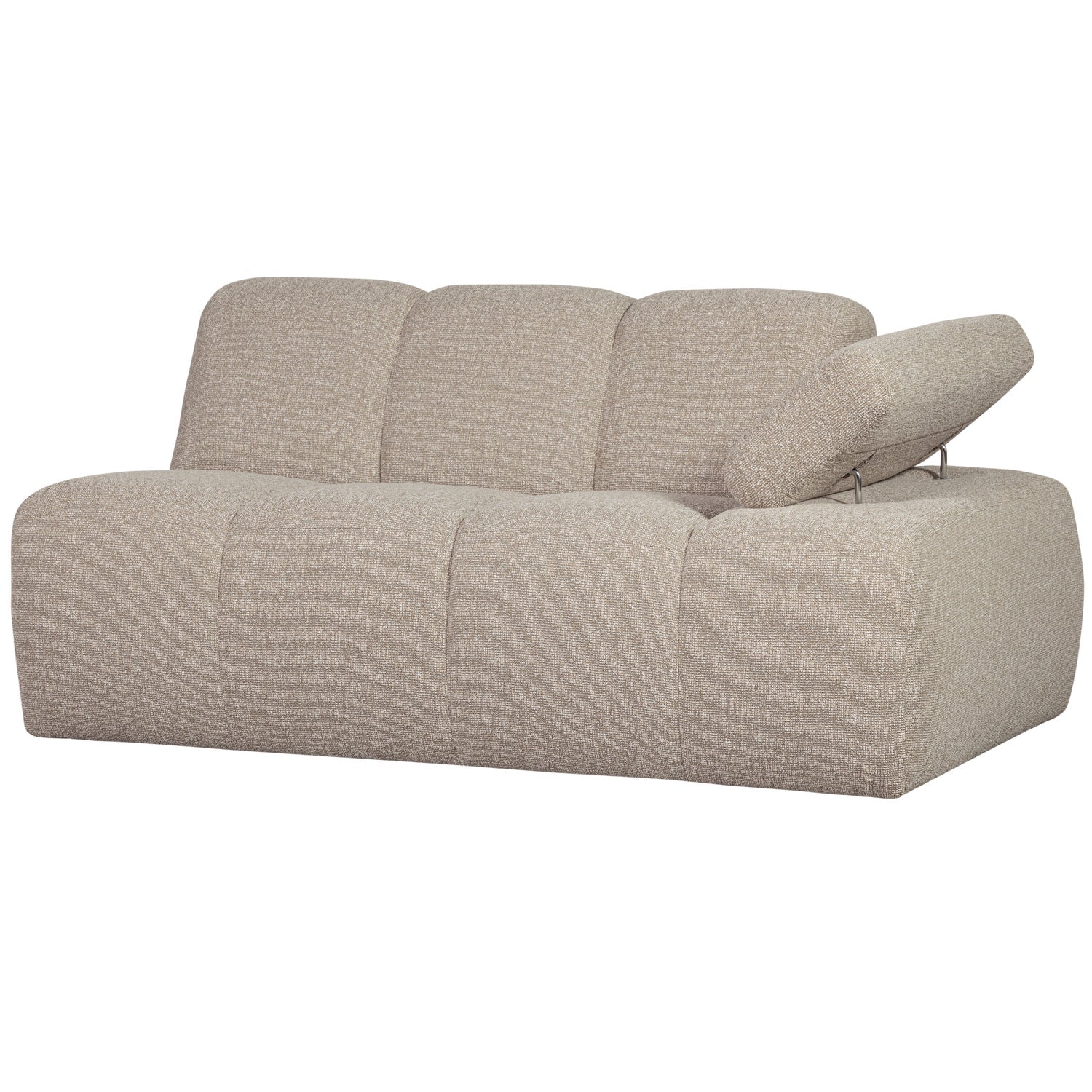 Sofa modułowa MOJO - element 1,5-osobowy prawostronny beżowy melanż bouclé - Image 7