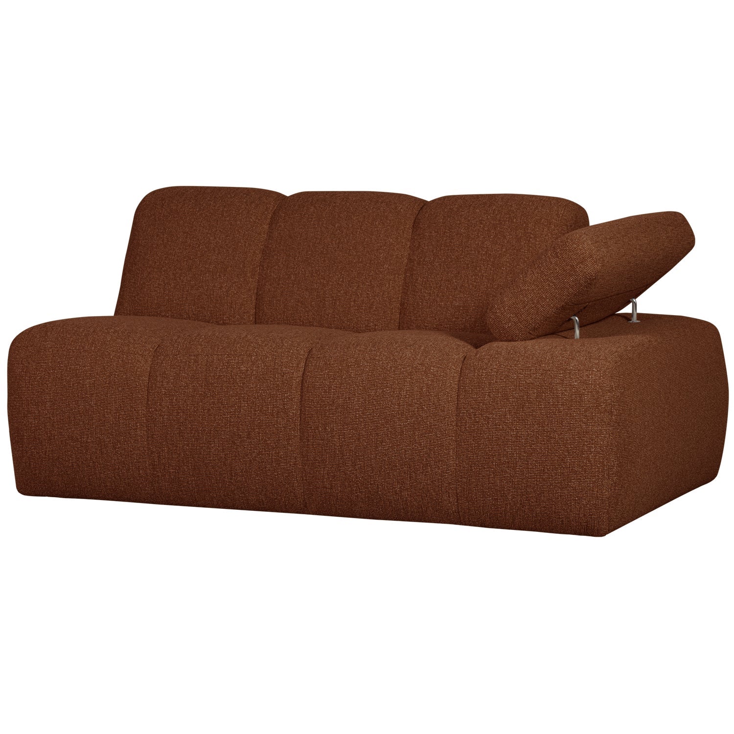Sofa modułowa MOJO - element 1,5-osobowy prawostronny rdzawy brązowy bouclé - Image 6