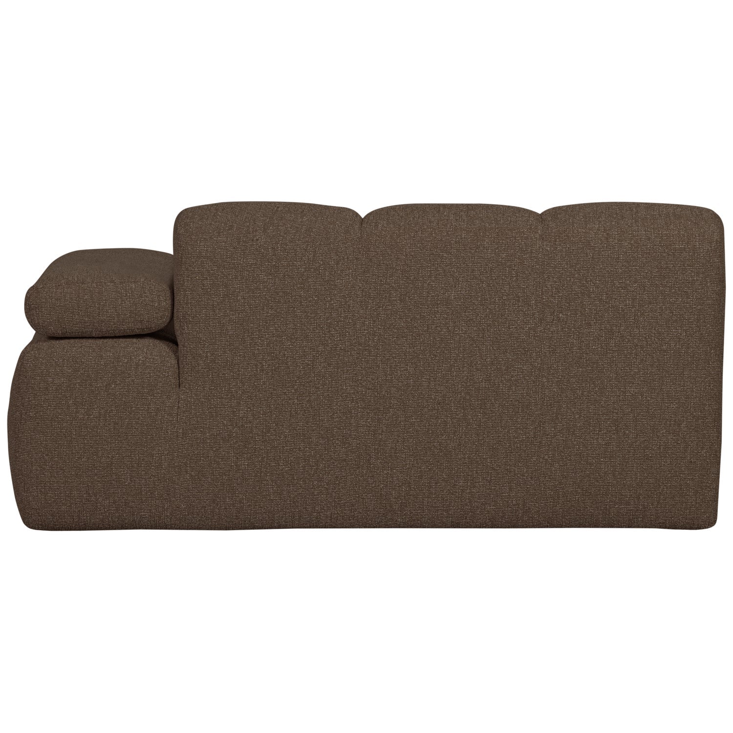 Sofa modułowa MOJO - element 1,5-osobowy prawostronny ciemnobrązowy bouclé - Image 4