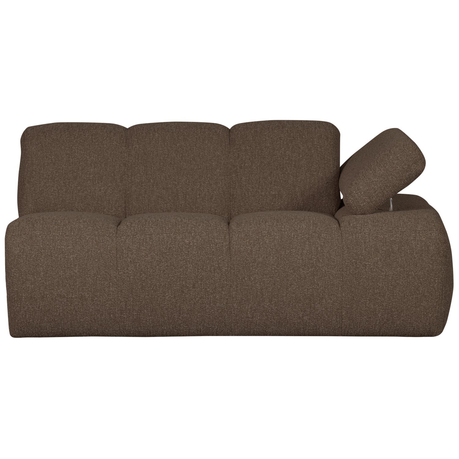 Sofa modułowa MOJO - element 1,5-osobowy prawostronny ciemnobrązowy bouclé - Image 6