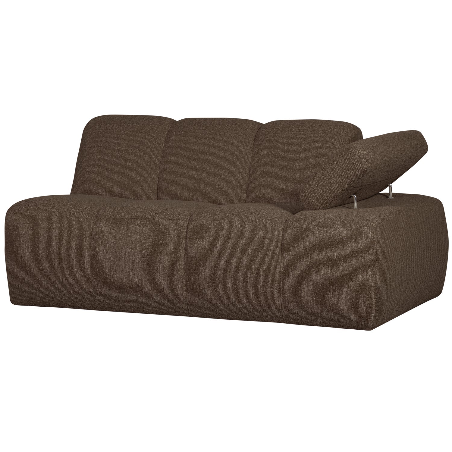 Sofa modułowa MOJO - element 1,5-osobowy prawostronny ciemnobrązowy bouclé - Image 7