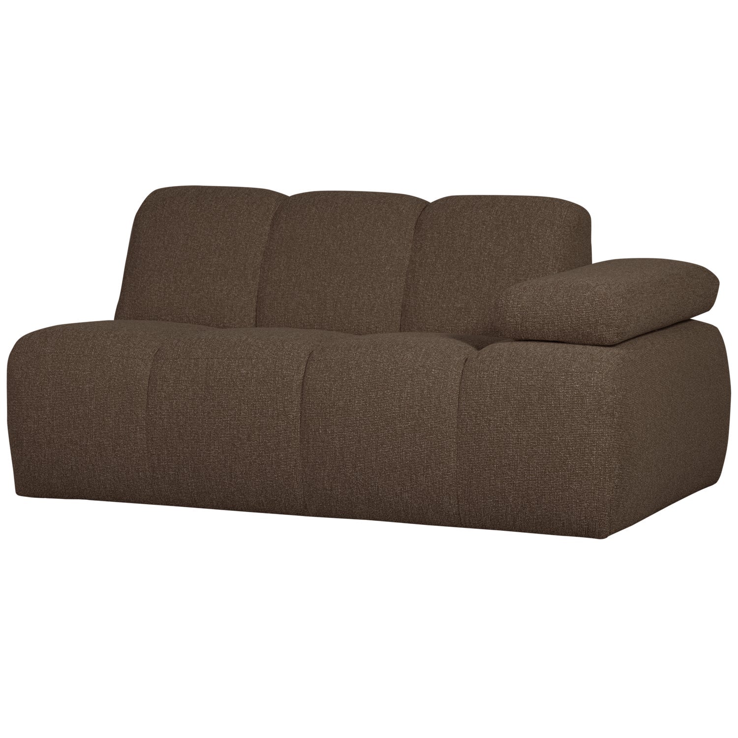 Sofa modułowa MOJO - element 1,5-osobowy prawostronny ciemnobrązowy bouclé - Image 8