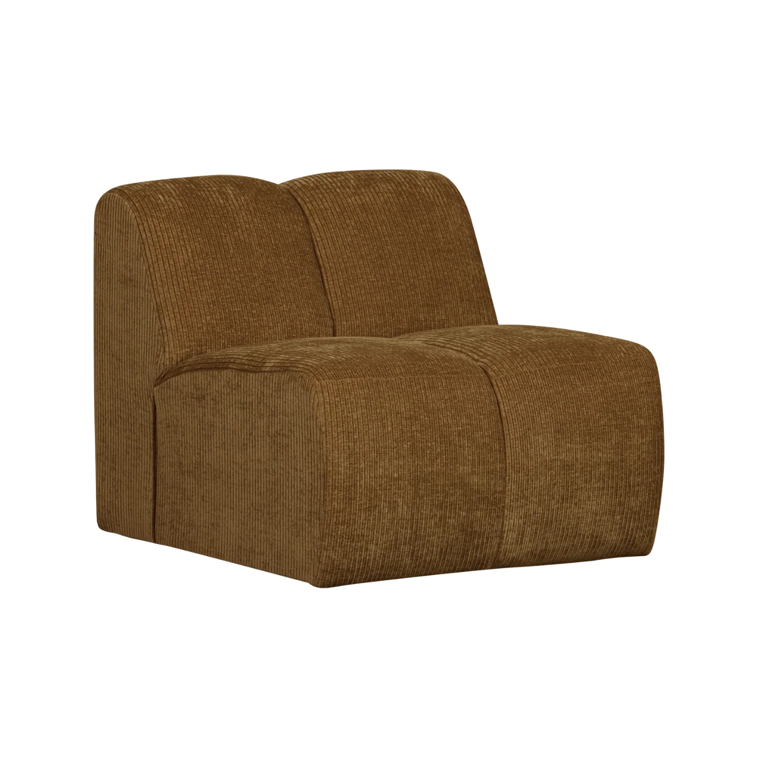 Sofa modułowa MOJO - element 1-osobowy ciemny miodowy sztruks