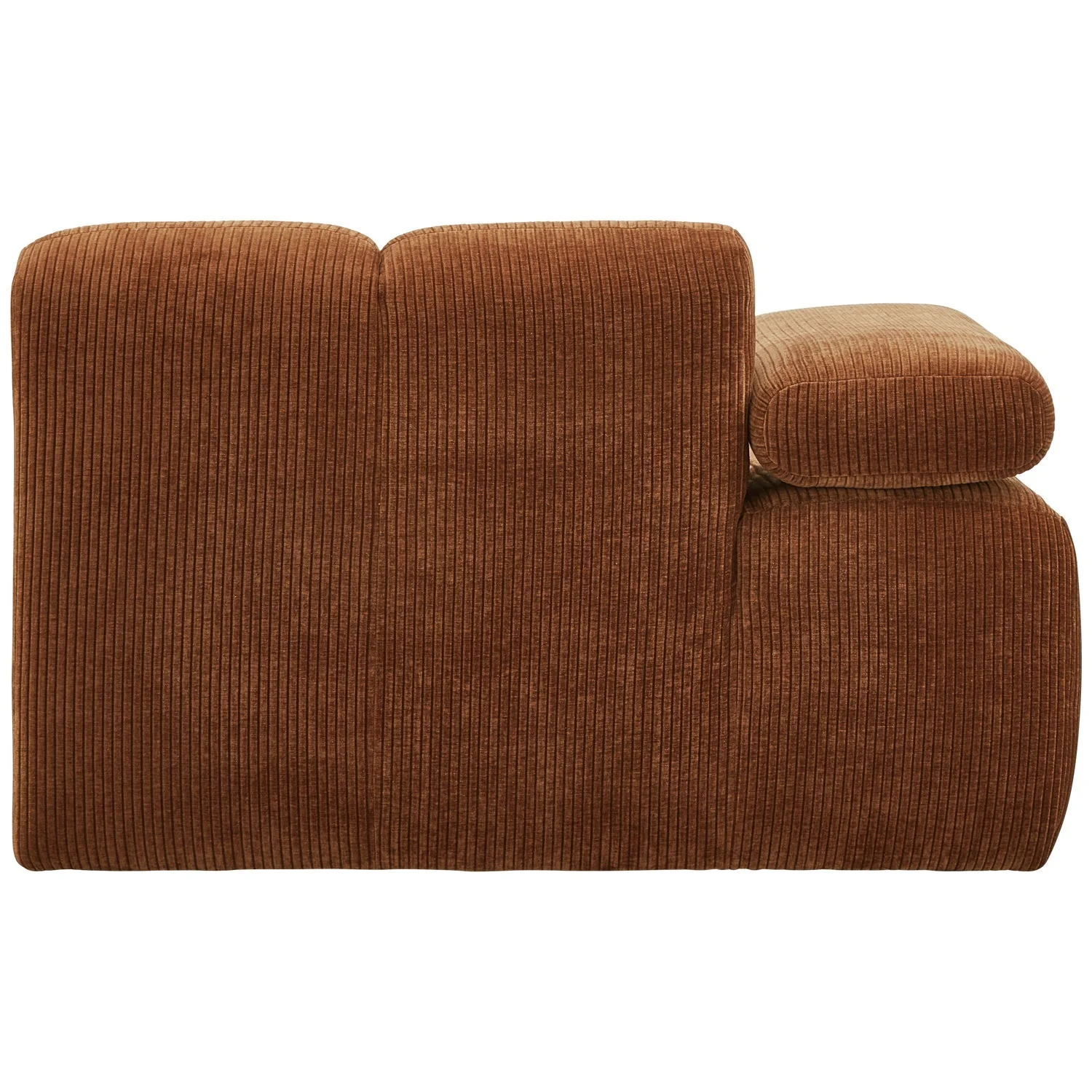 Sofa modułowa MOJO - element lewostronny rdzawy brązowy sztruks - Image 4