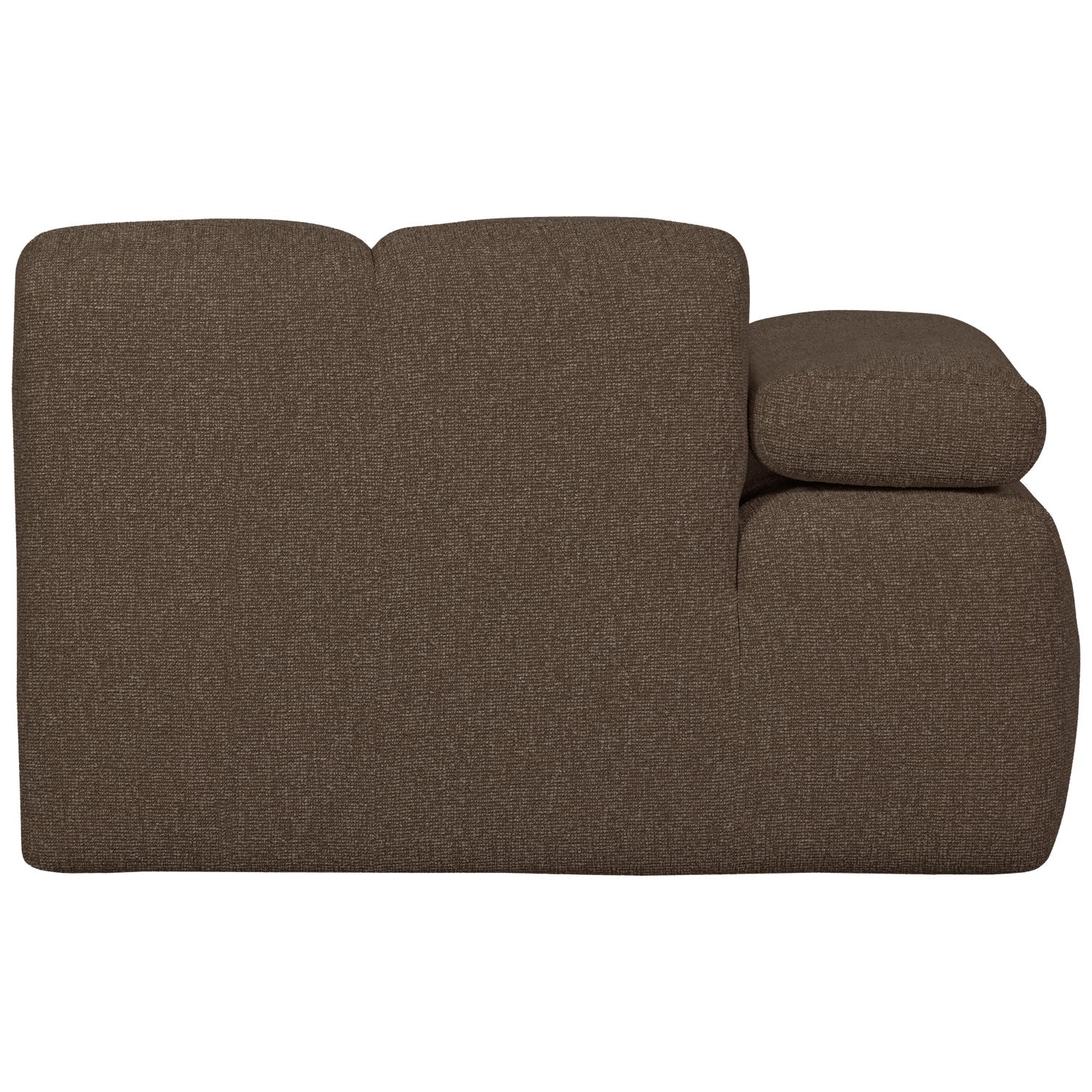 Sofa modułowa MOJO - element lewostronny ciemnobrązowy bouclé - Image 7