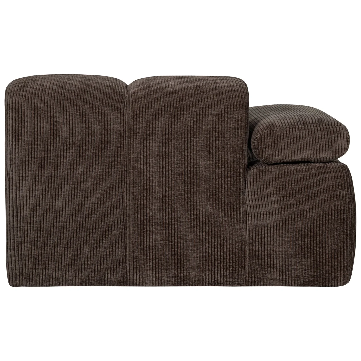 Sofa modułowa MOJO - element lewostronny ciemnobrązowy sztruks - Image 7