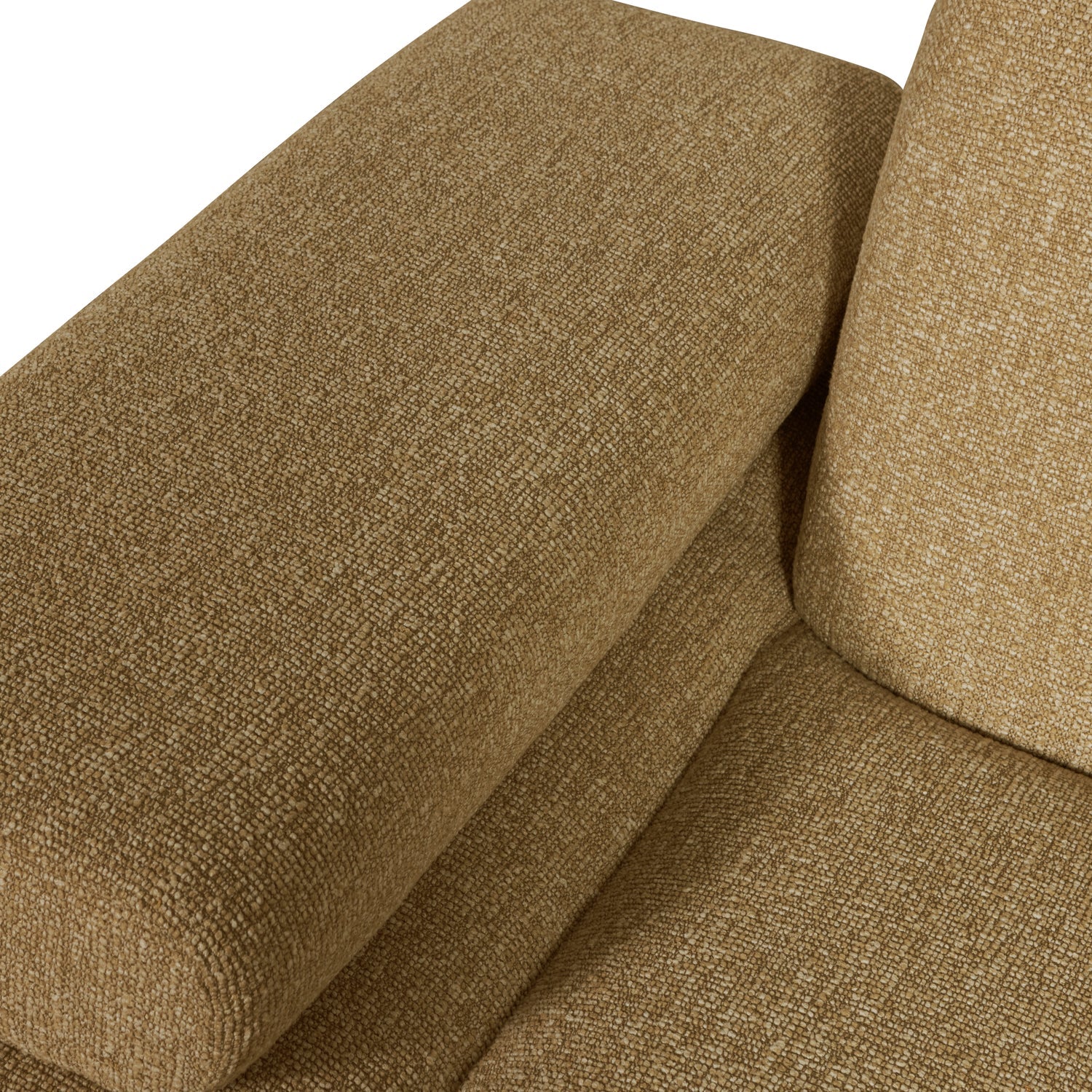Sofa modułowa MOJO - element lewostronny ciemny miodowy bouclé - Image 2