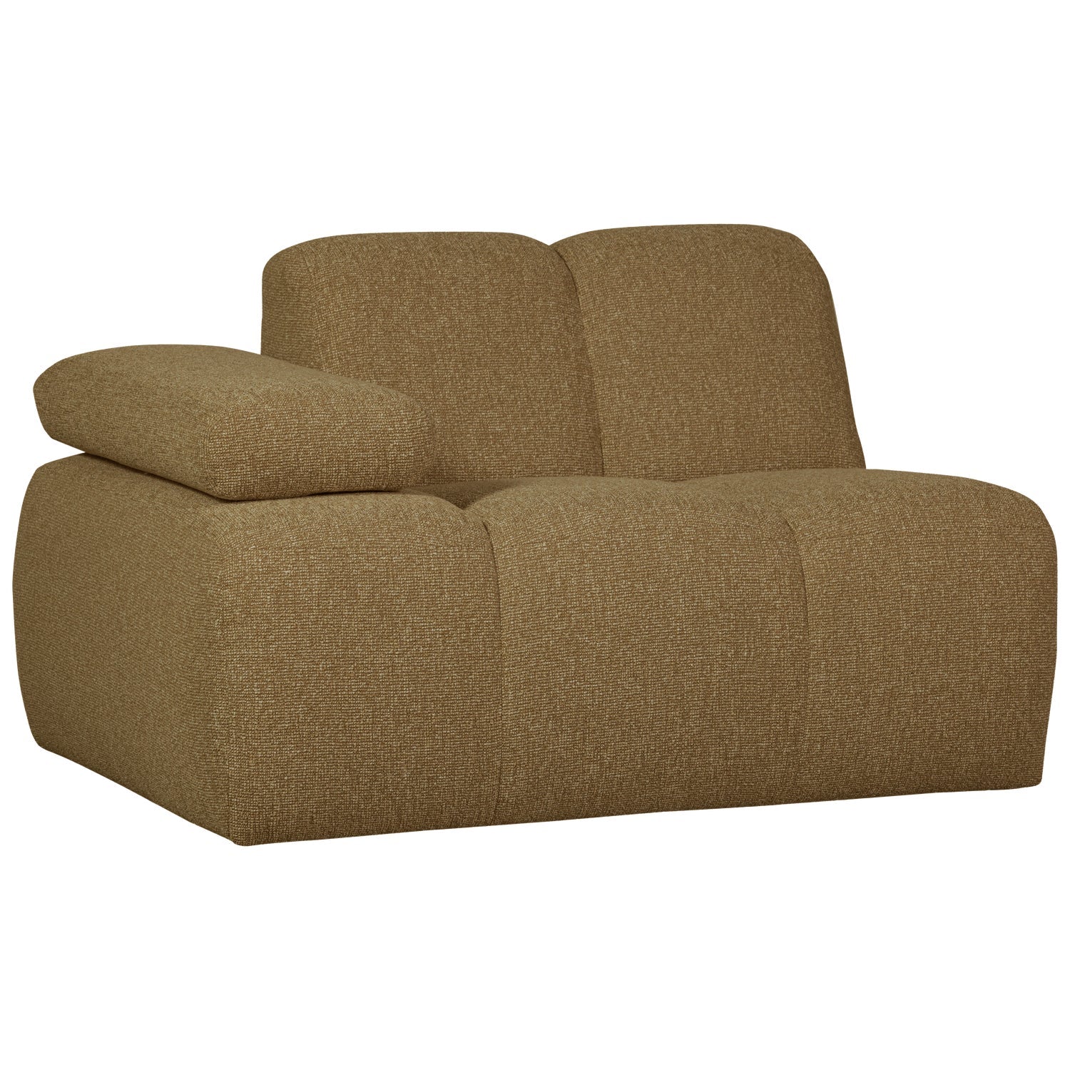 Sofa modułowa MOJO - element lewostronny ciemny miodowy bouclé - Image 6