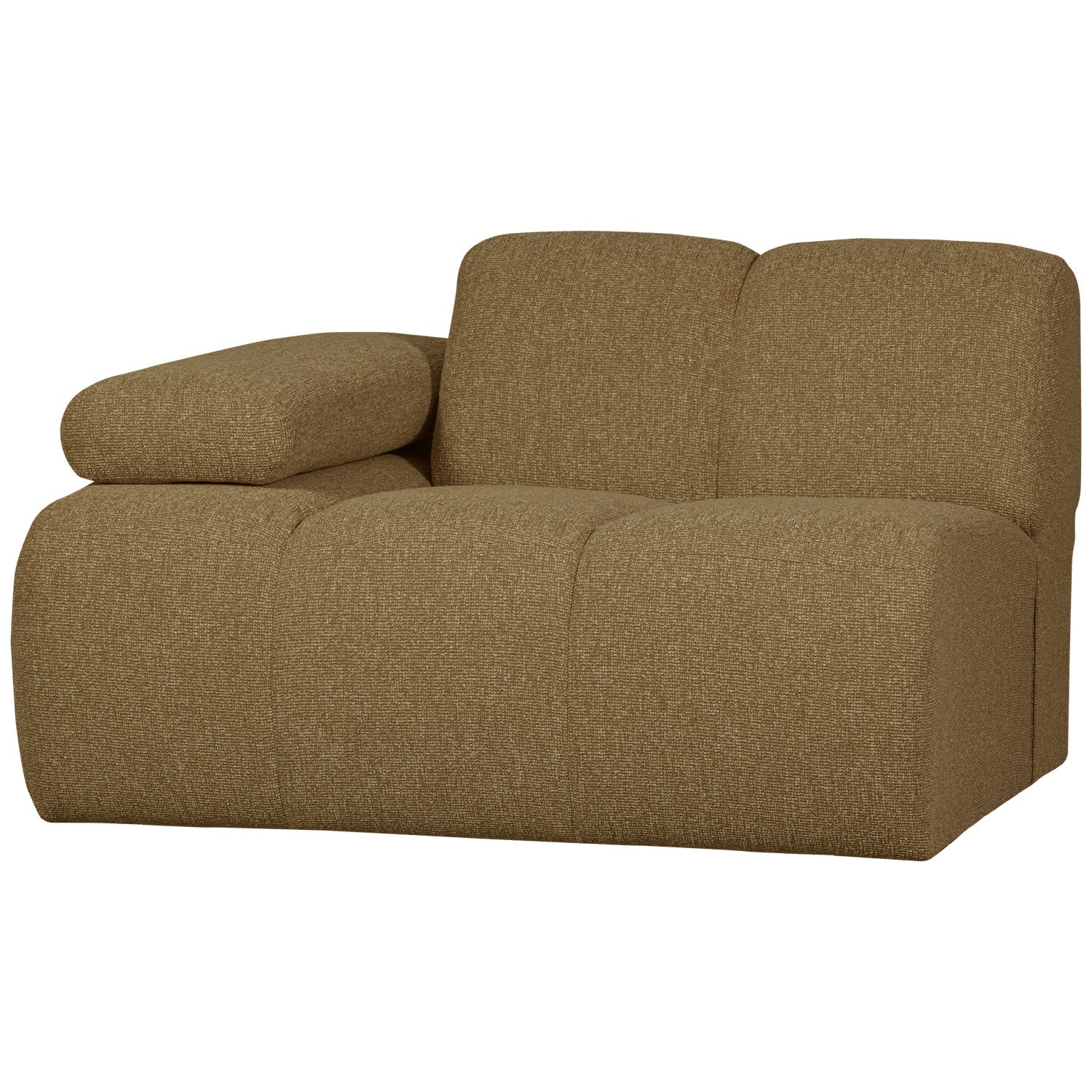 Sofa modułowa MOJO - element lewostronny ciemny miodowy bouclé - Image 7