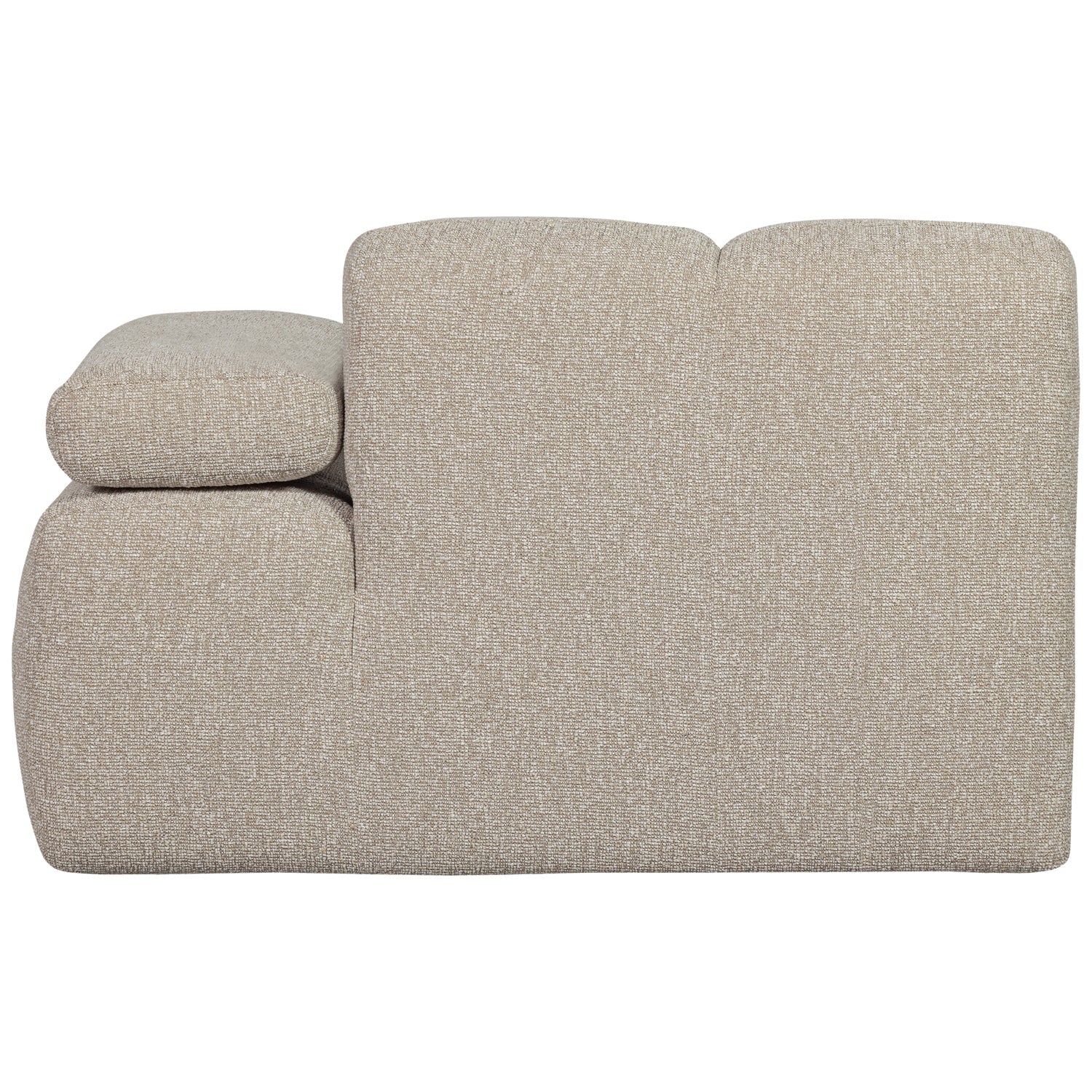 Sofa modułowa MOJO - element prawostronny beżowy melanż bouclé - Image 7