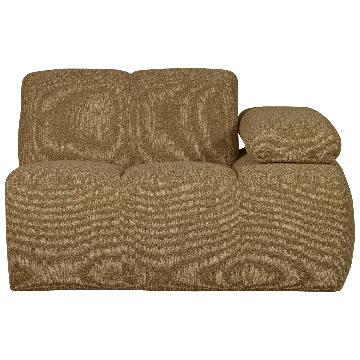 Sofa modułowa MOJO - element prawostronny ciemny miodowy bouclé - Image 3
