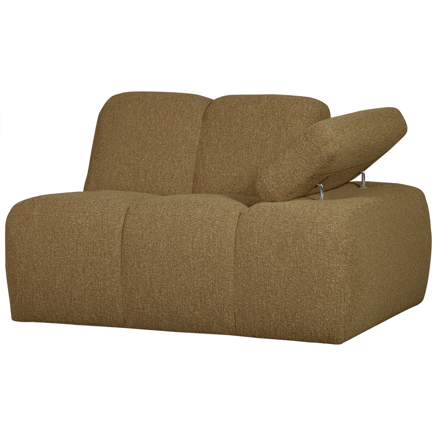 Sofa modułowa MOJO - element prawostronny ciemny miodowy bouclé - Image 5