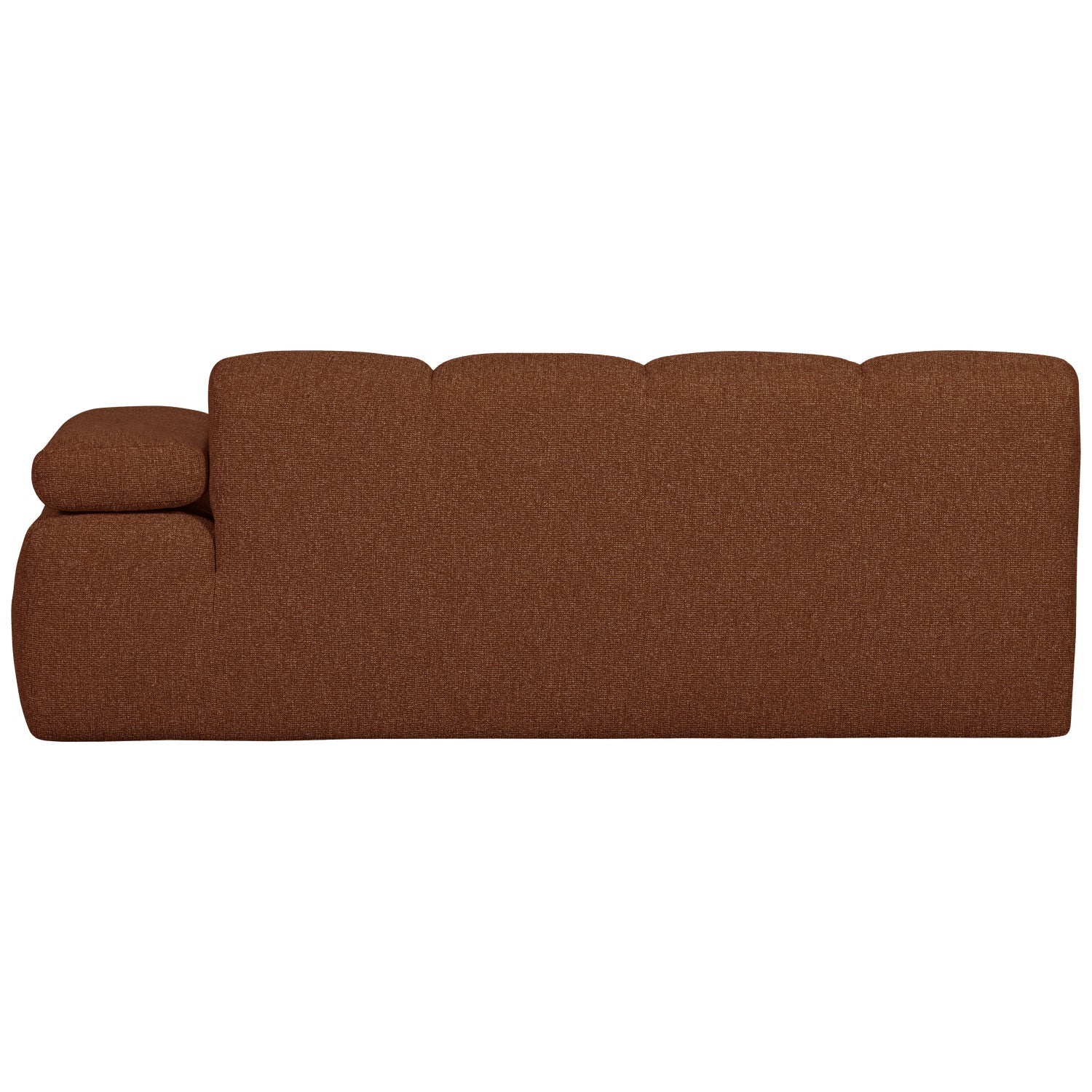 Sofa modułowa MOJO - element 2-osobowy prawostronny rdzawy brązowy bouclé - Image 4