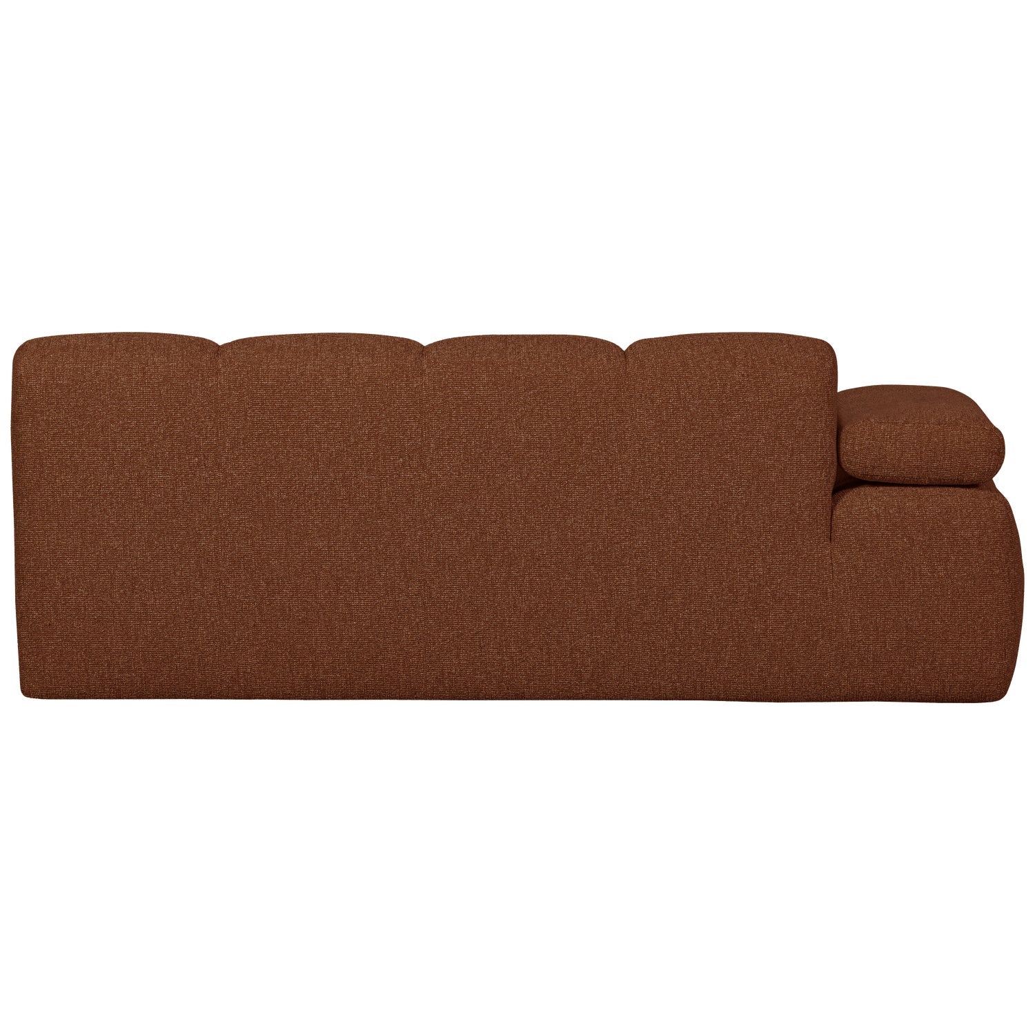 Sofa modułowa MOJO - element 2-osobowy lewostronny rdzawy brązowy bouclé - Image 8