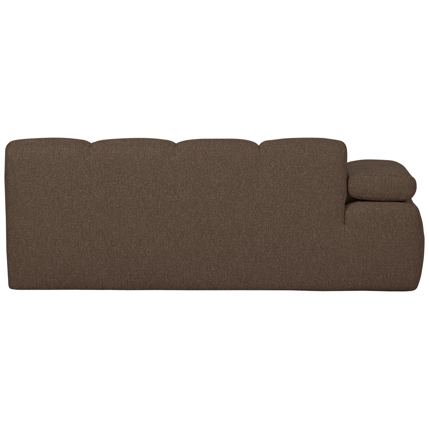 Sofa modułowa MOJO - element 2-osobowy lewostronny ciemnobrązowy bouclé - Image 3