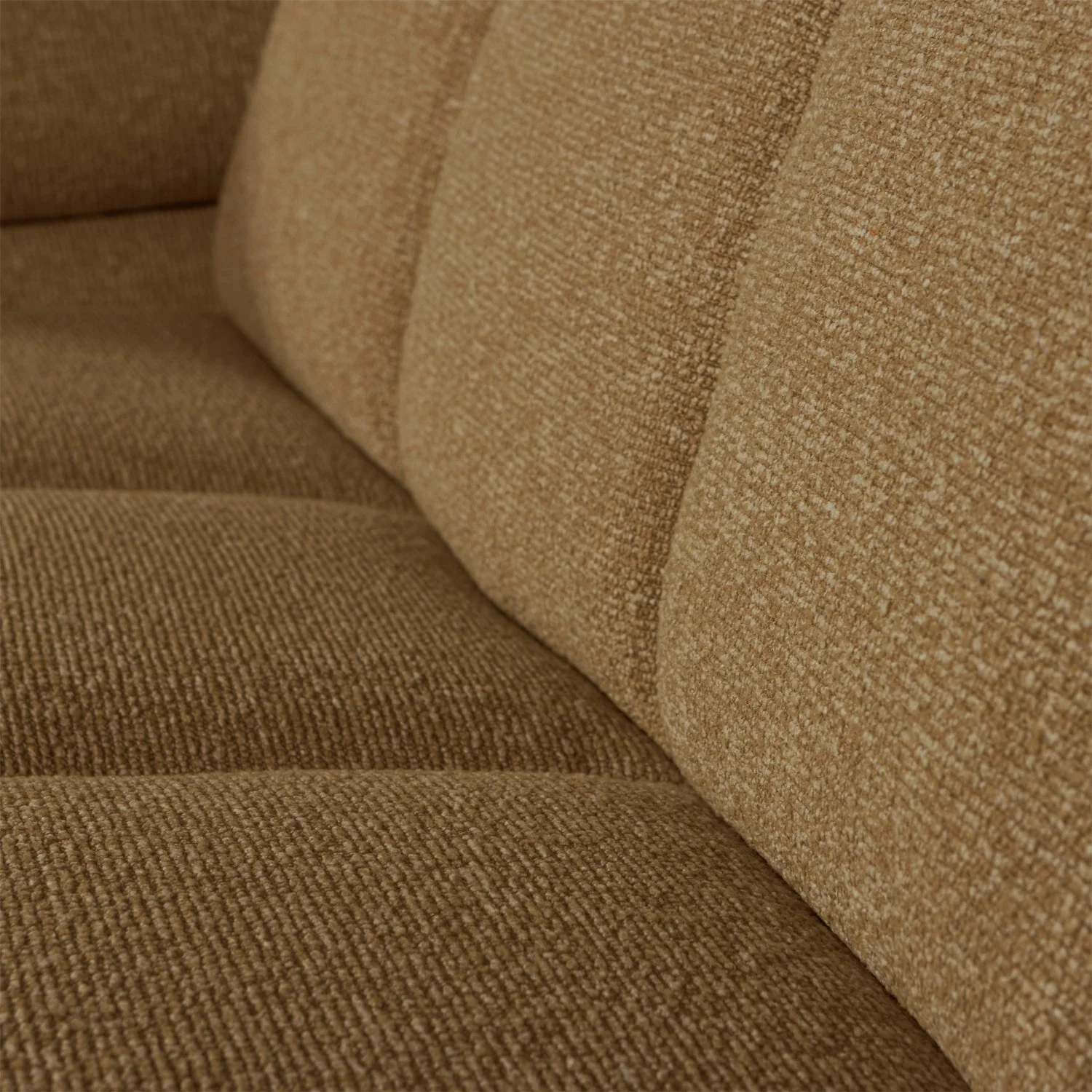 Sofa modułowa MOJO - element 2-osobowy lewostronny ciemny miodowy bouclé - Image 2