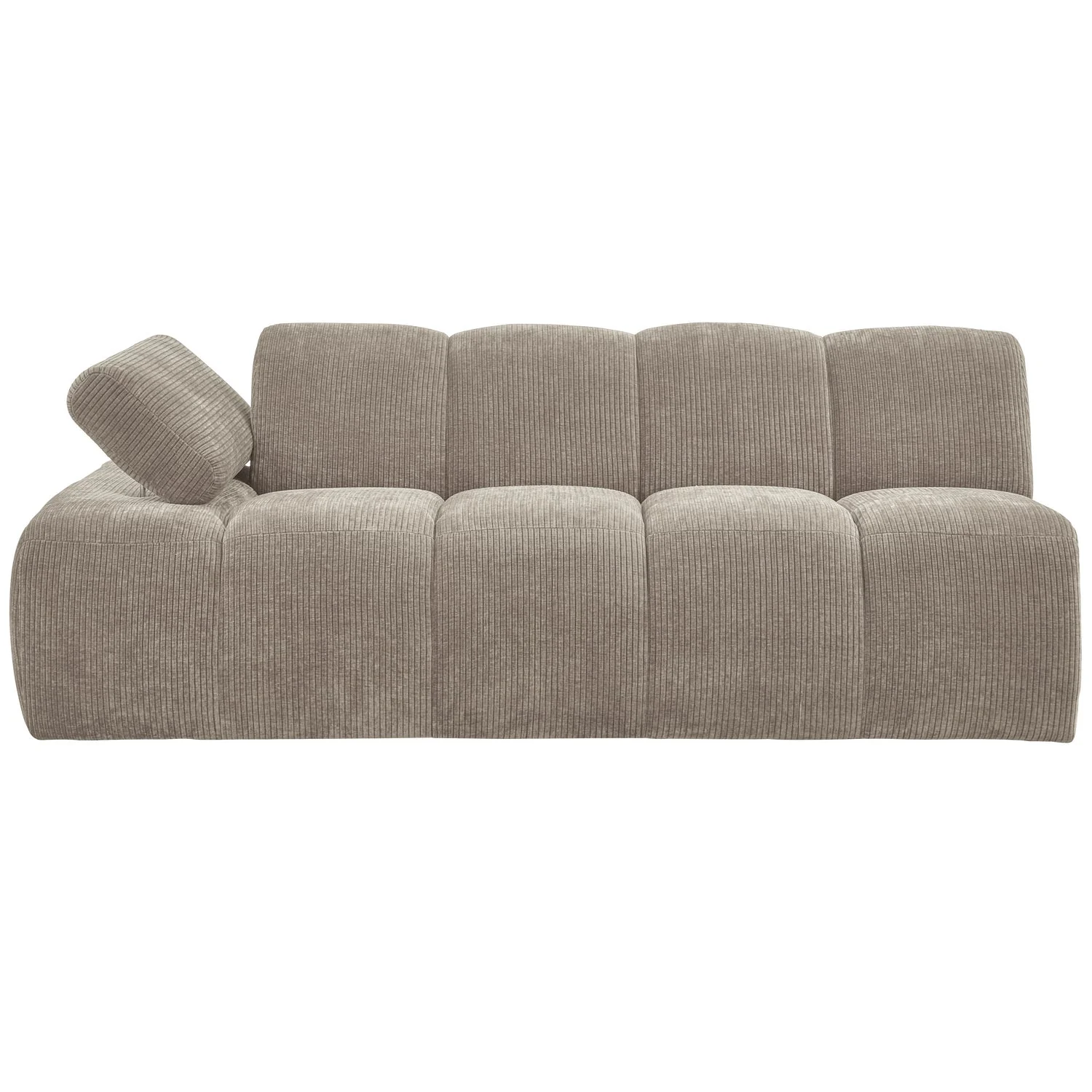 Sofa modułowa MOJO - element 2-osobowy lewostronny ciemny piaskowy sztruks - Image 5